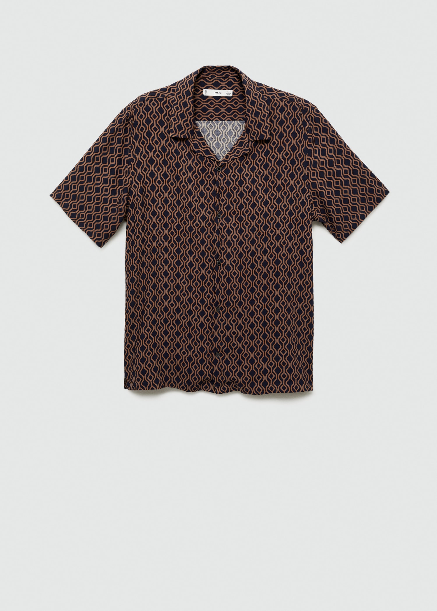 Printed fluid regular-fit shirt - Article without model