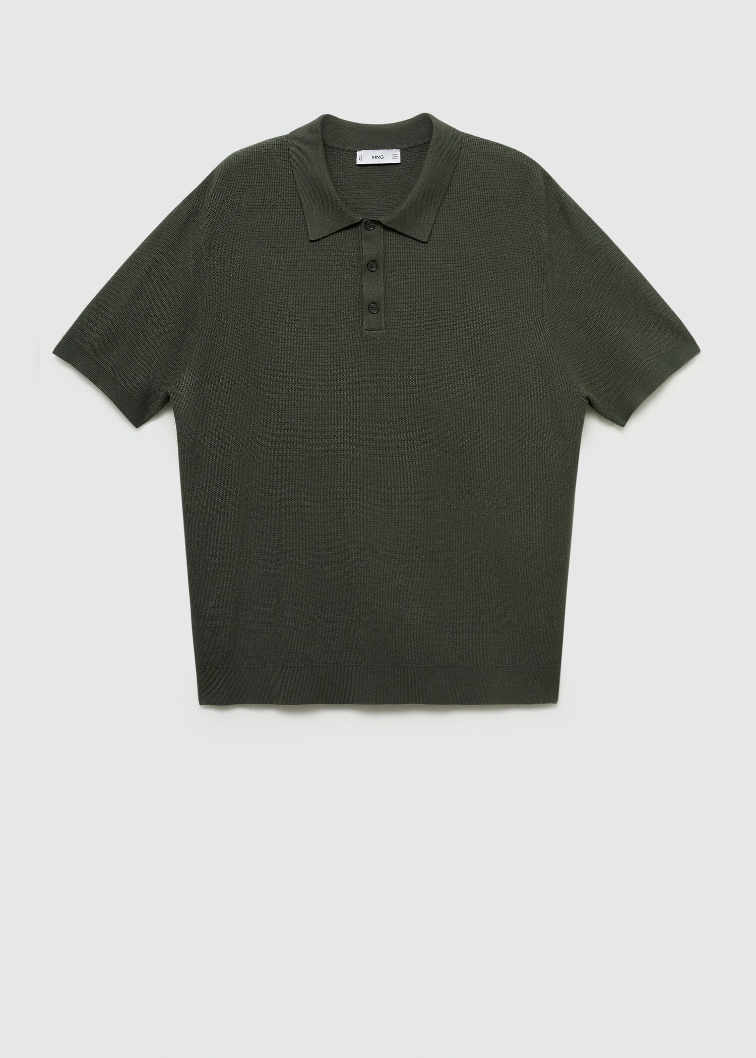 Polo maille fine structuré - Article sans modèle