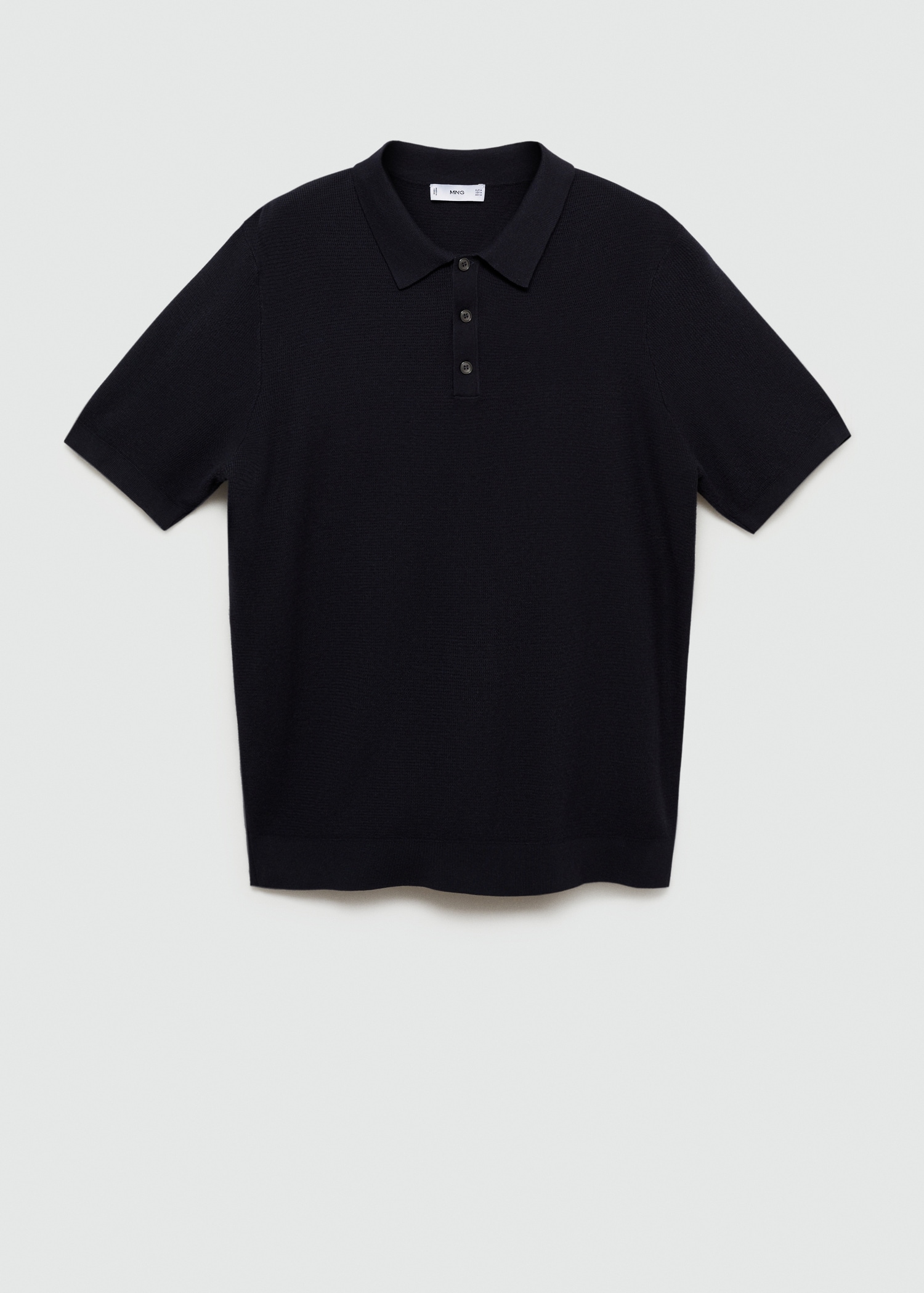 Polo maille fine structuré - Article sans modèle