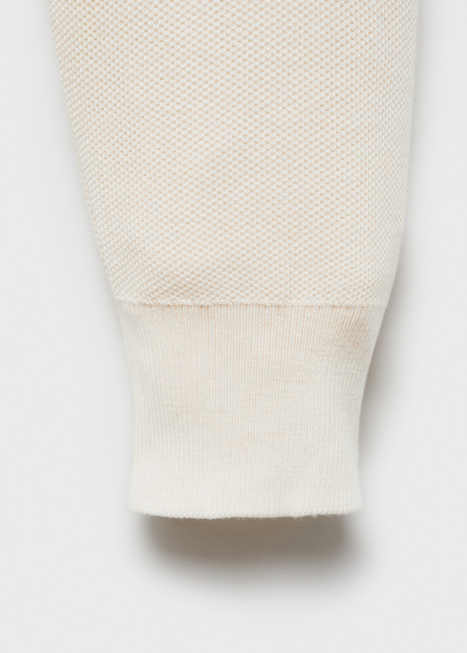 Pull-over structuré col polo zippé - Détail de l'article 0