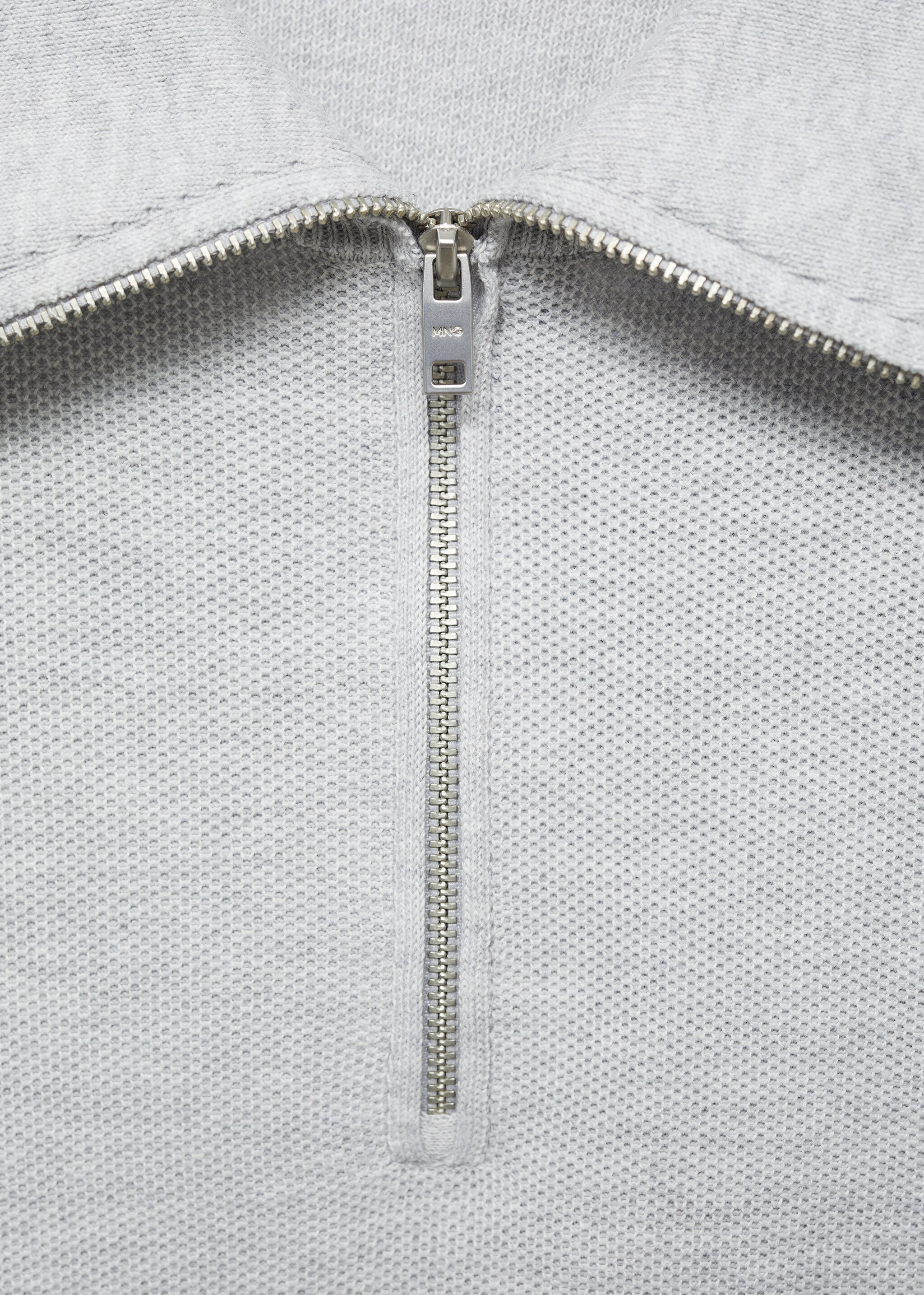 Knitted polo shirt with zip neck - Details of the article 8
