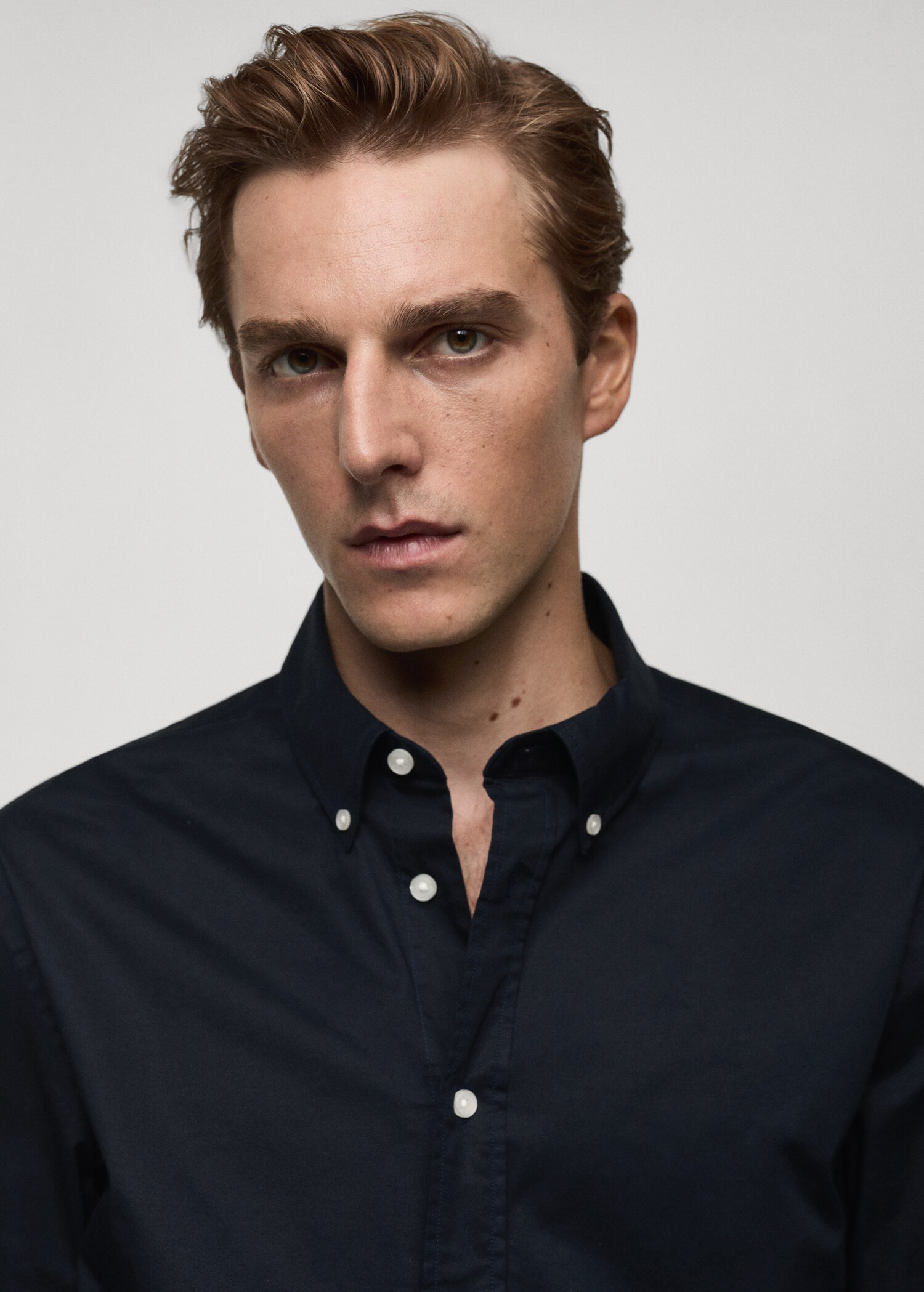 Regular fit cotton shirt - Details of the article 1