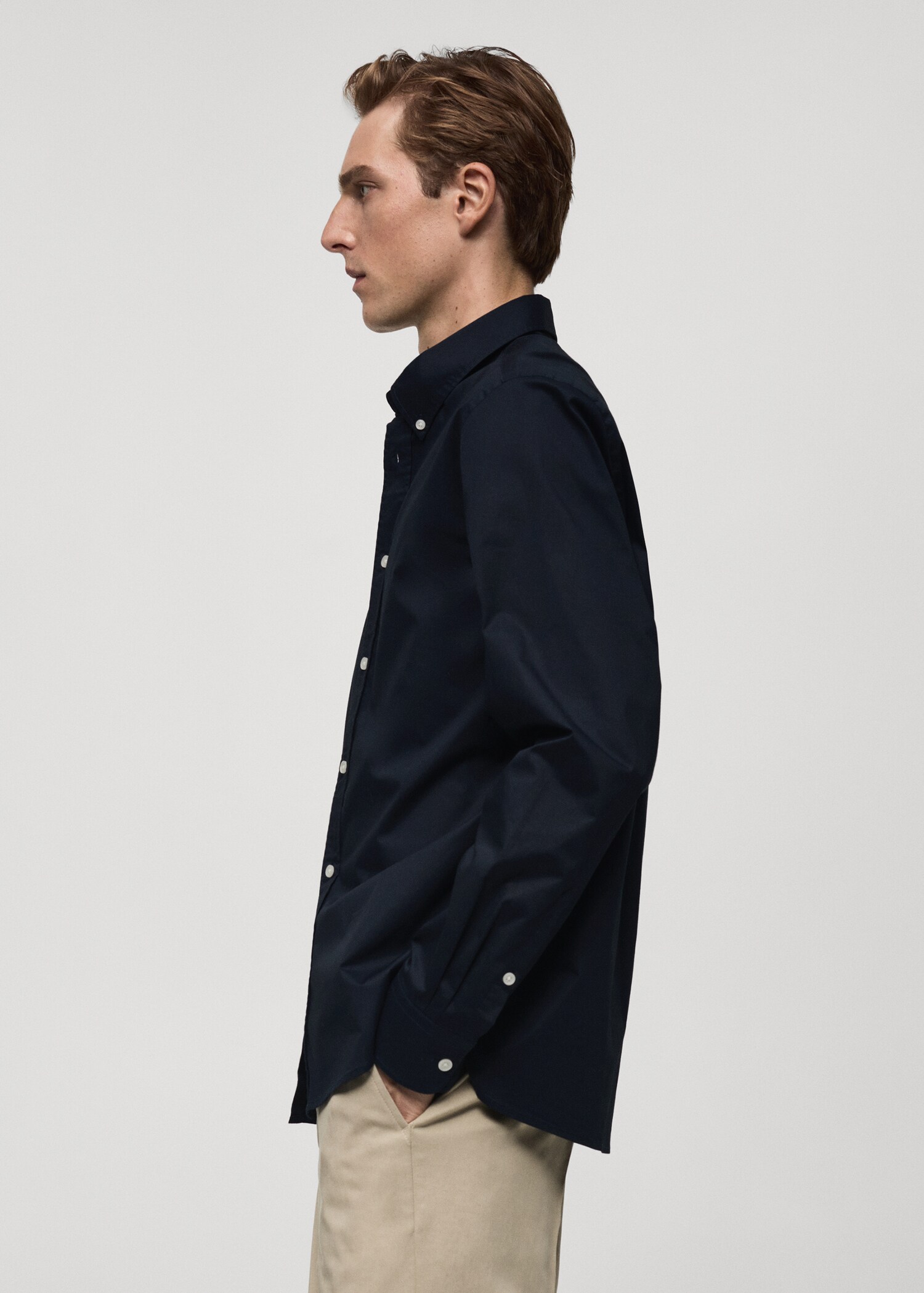 Regular fit cotton shirt - Details of the article 2