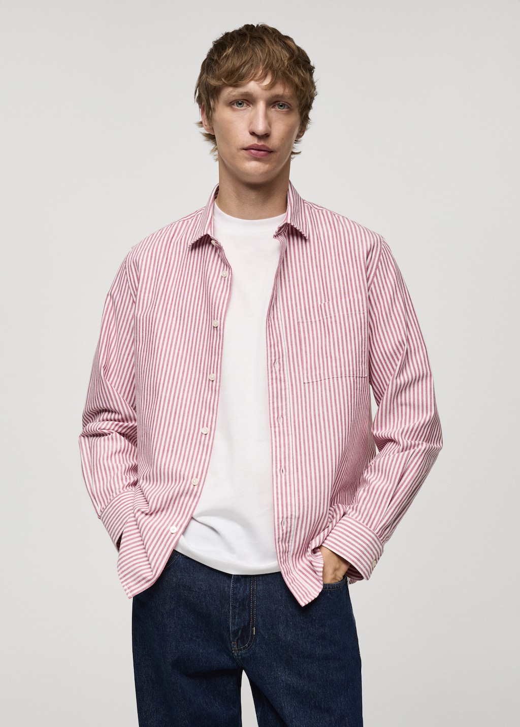 100% cotton kodak striped shirt