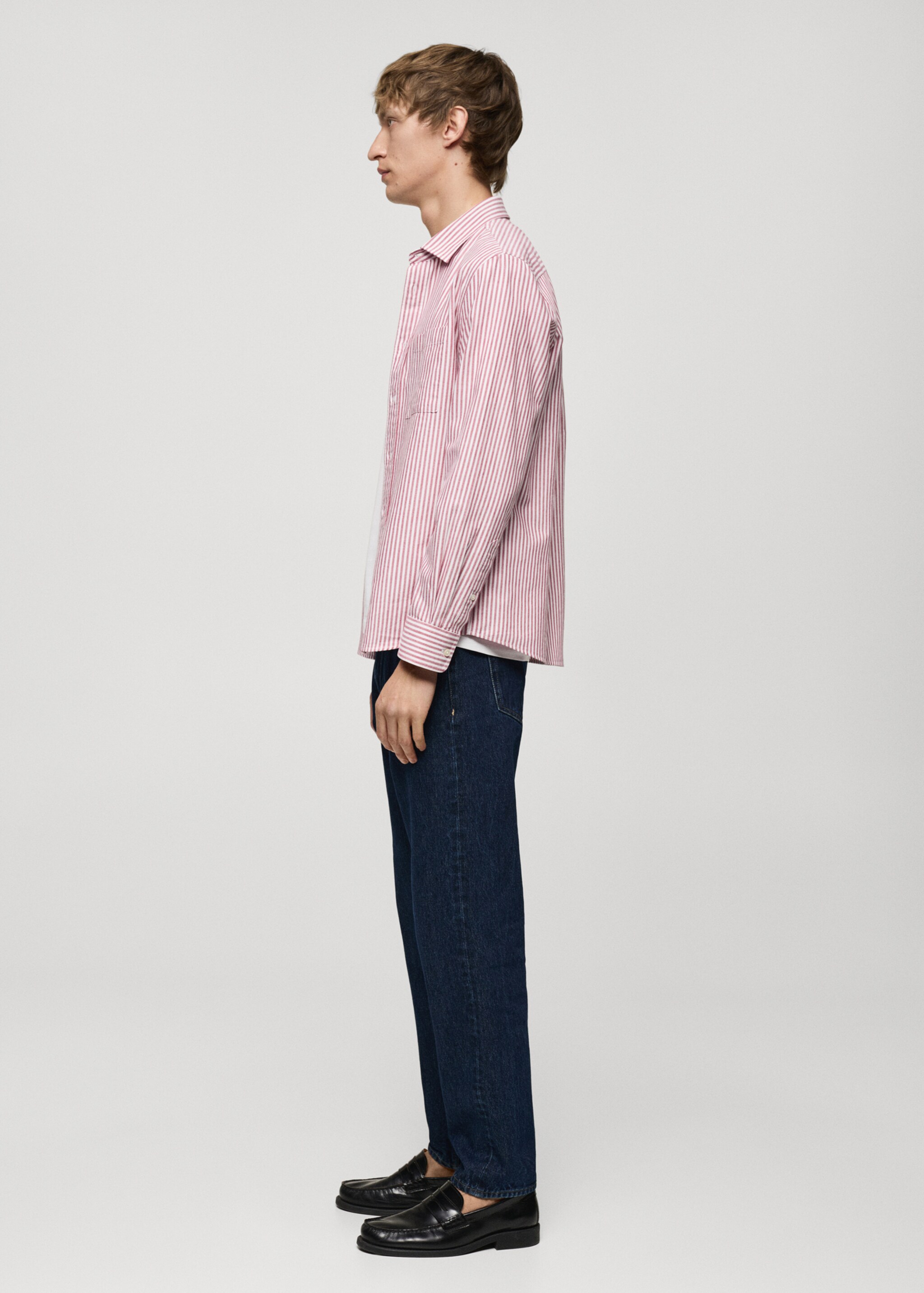 Camisa 100% algodón rayas kodak - Detalle del artículo 2, Rojo. Ref: 77024453-00.