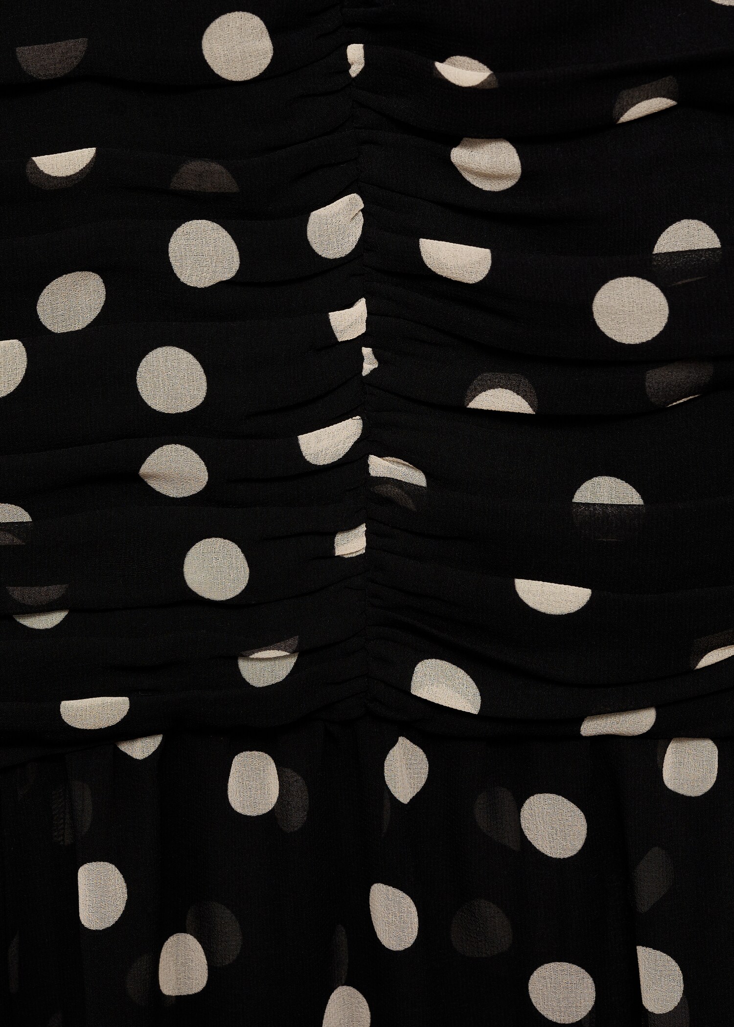 Vestido drapeado lunares - Detalle del artículo 8