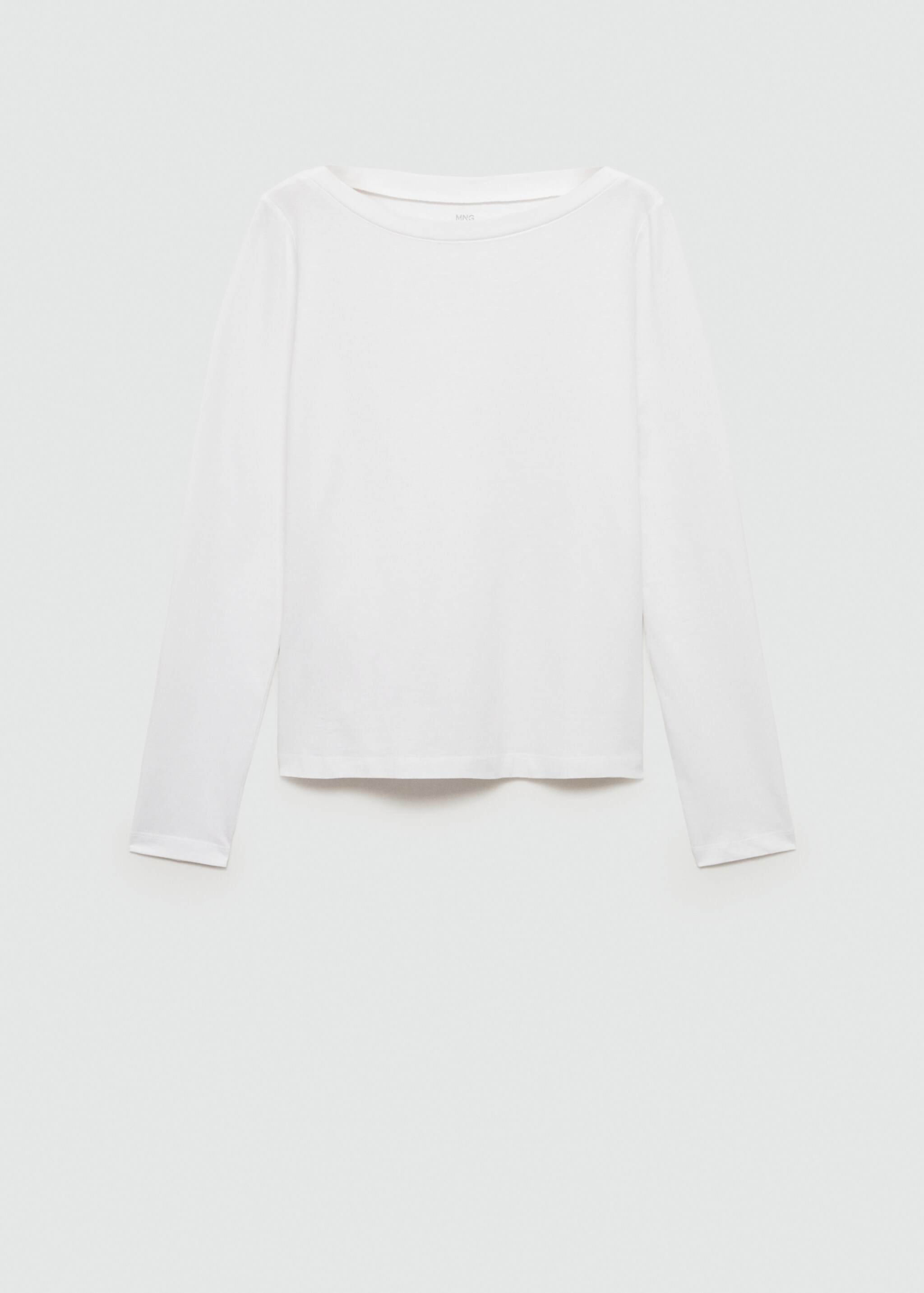 Long-sleeved boat-neck t-shirt - Article without model