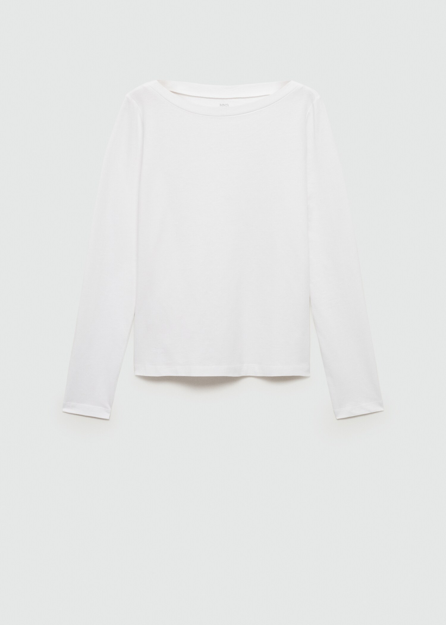 Long-sleeved boat-neck t-shirt - Article without model