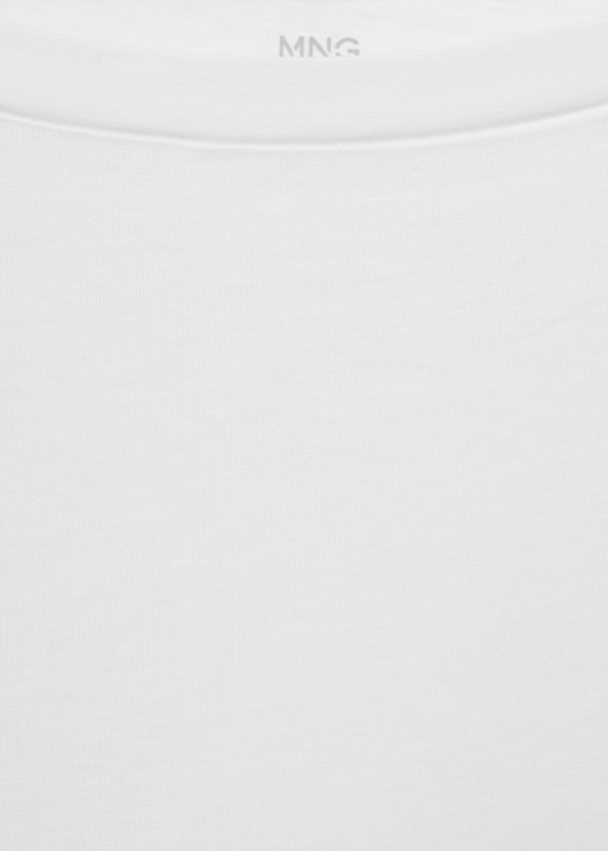 Long-sleeved boat-neck t-shirt - Details of the article 0