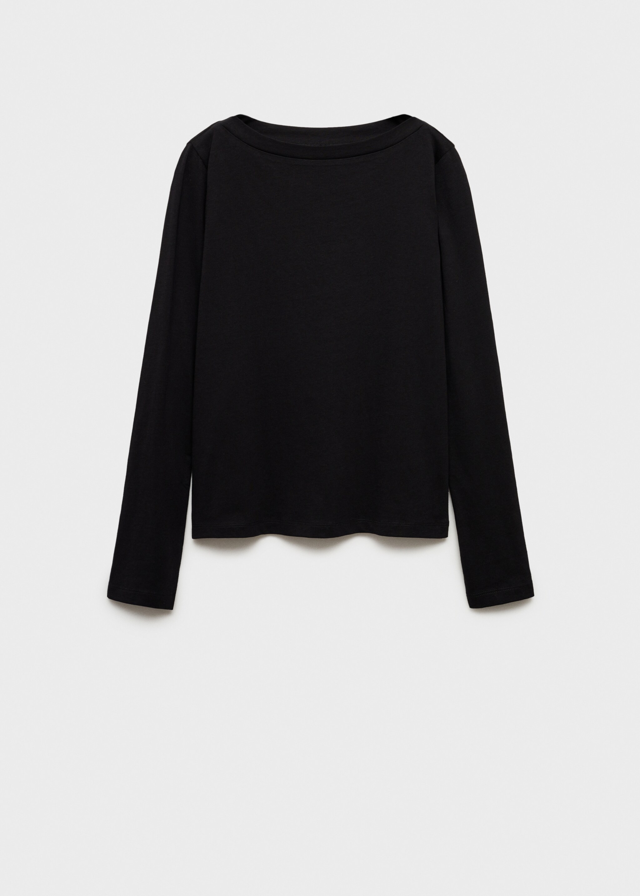Long-sleeved boat-neck t-shirt - Article without model