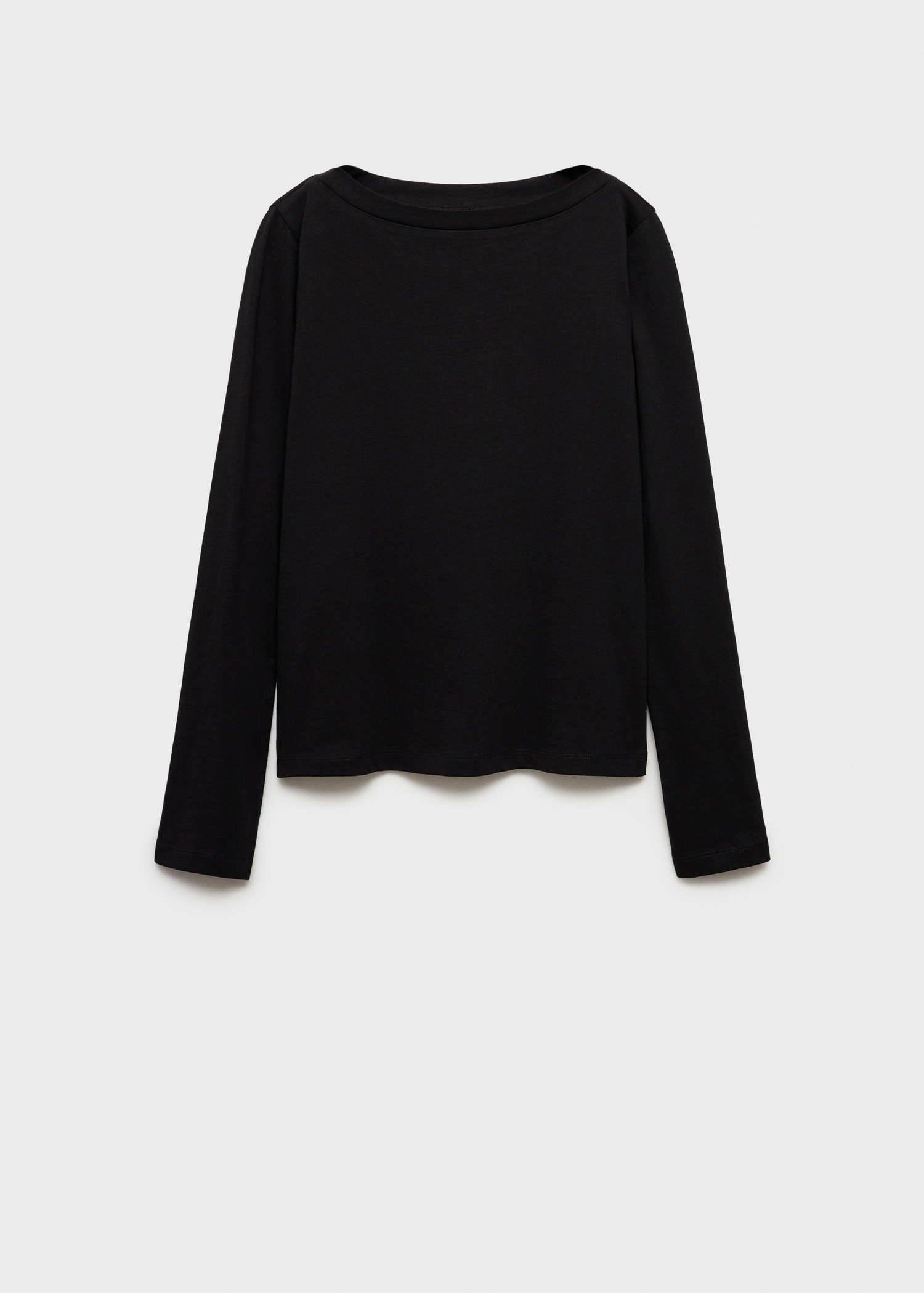 T-shirt col bateau manches longues Femme MANGO Maurice