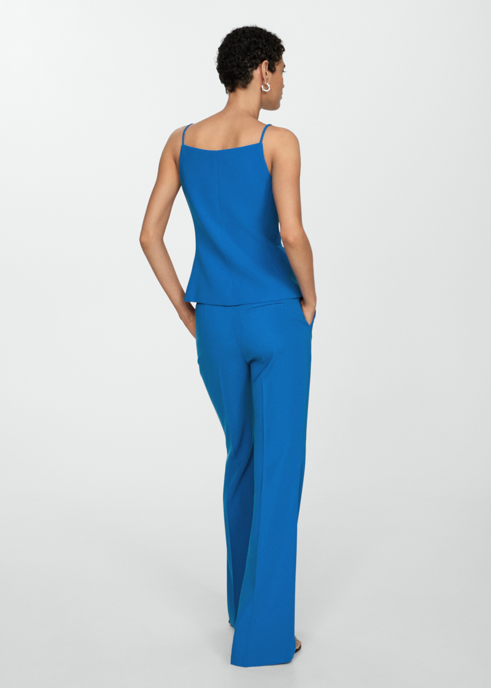 Halter-neck gilet with buttons - Reverse of the article