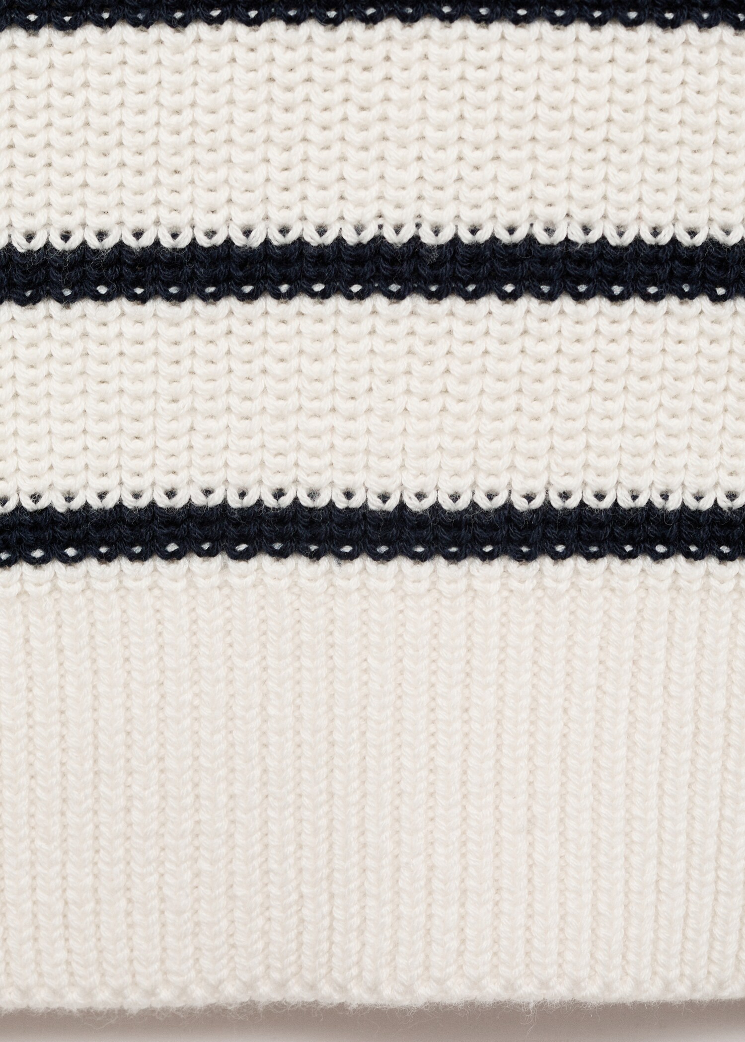 Striped knitted gilet - Details of the article 0