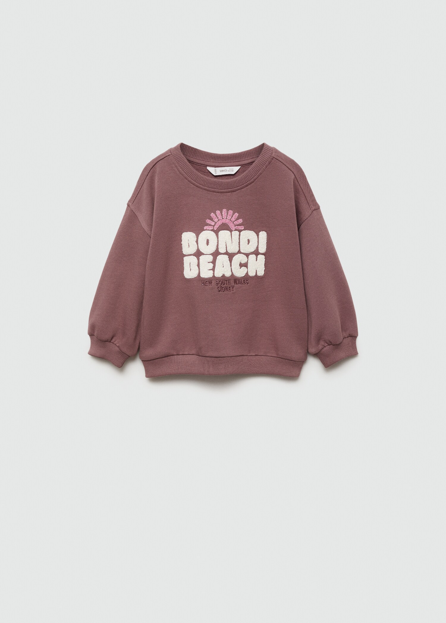 Sweat-shirt message brodé - Article sans modèle