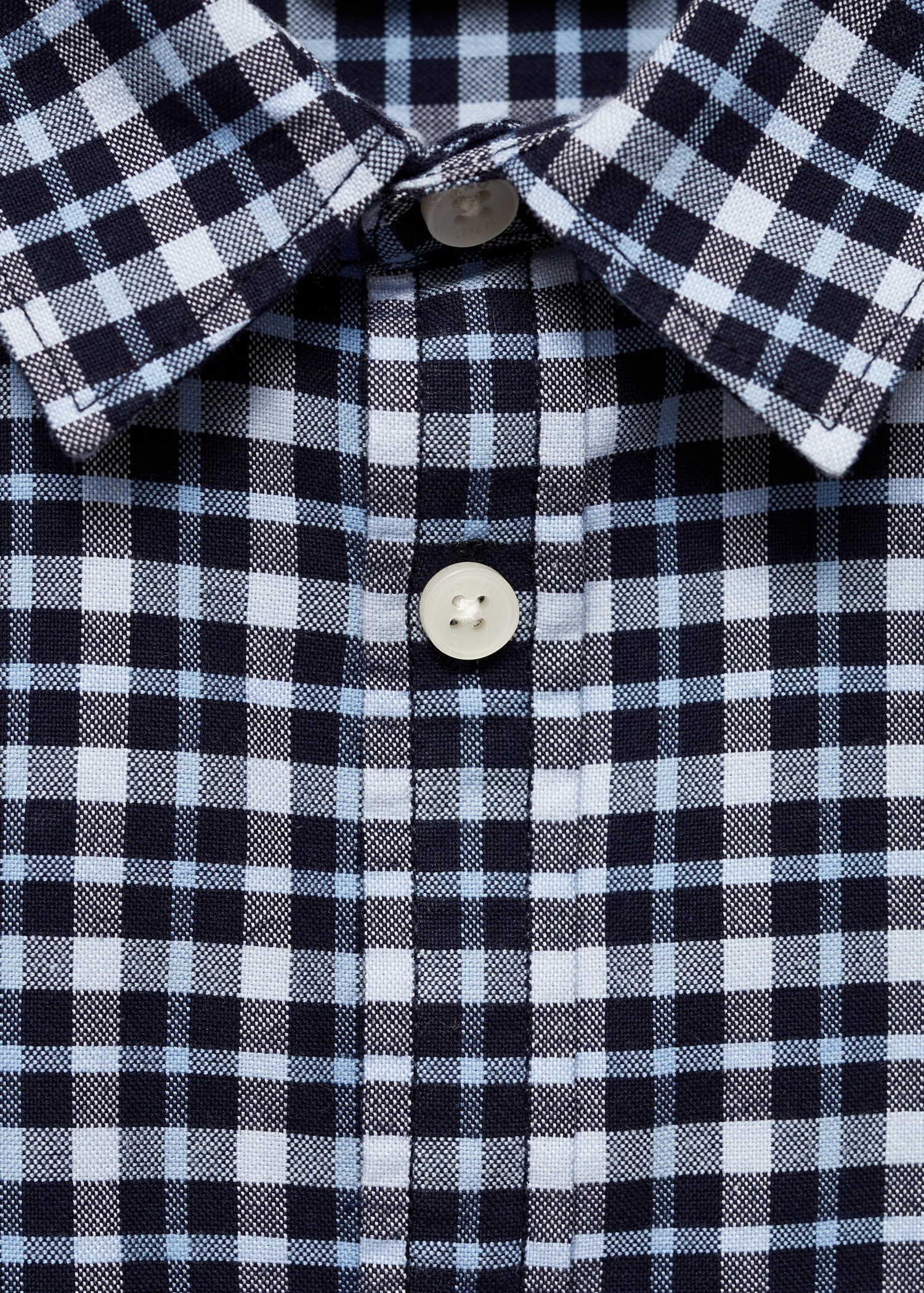 BLACK AND WHITE MICRO CHECK SHIRT IN POPLIN, CHILD BLACK AND WHITE MICRO CHECK SHIRT IN POPLIN, CHILD
