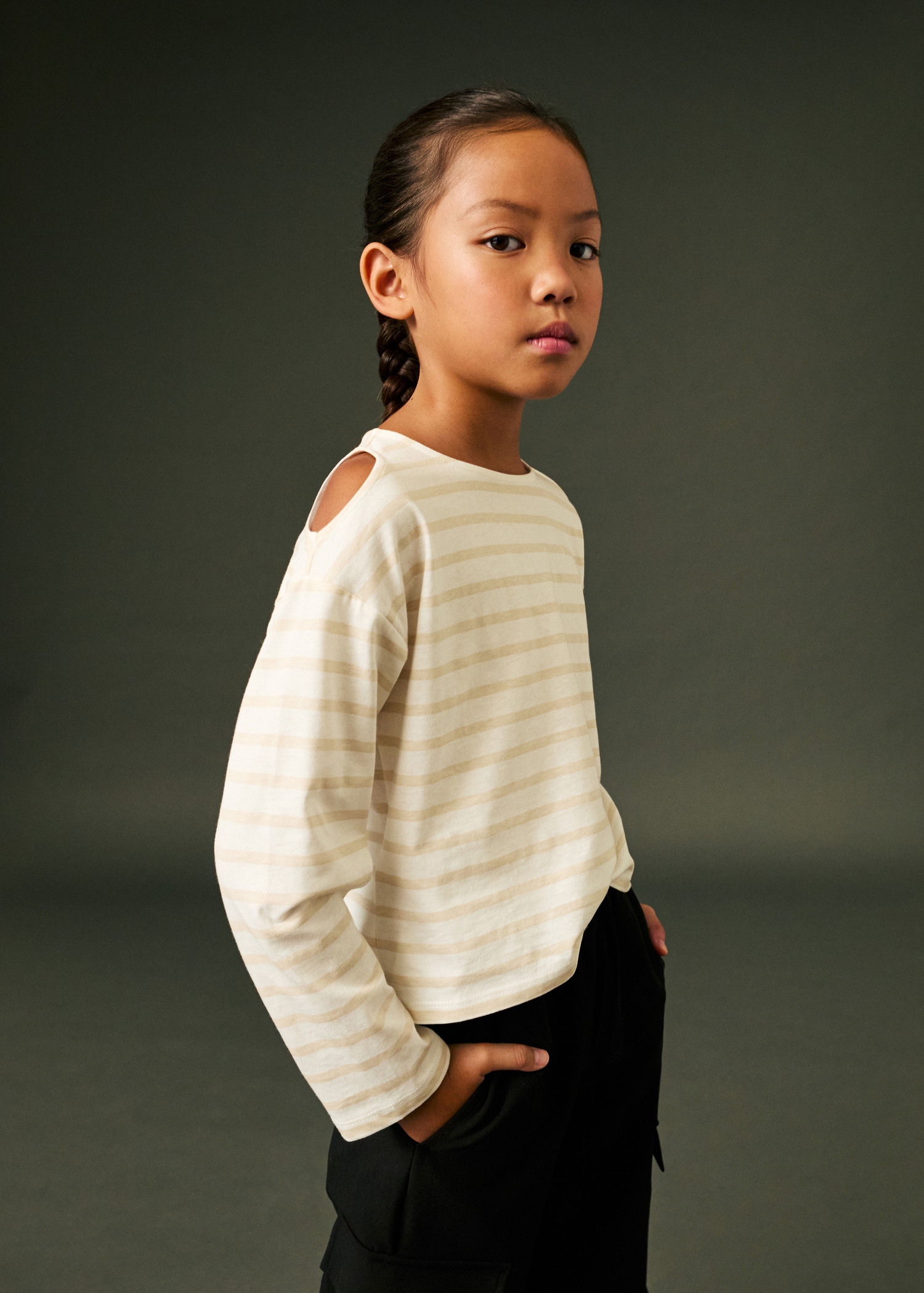 T-shirt coton ouverture épaules - Détail de l'article 5