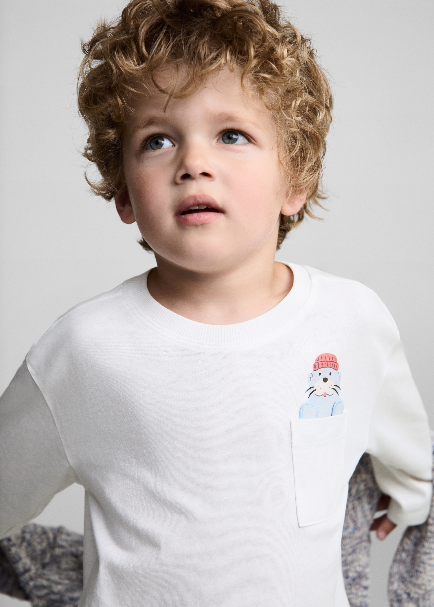 T-shirt coton détail brodé - Détail de l'article 1