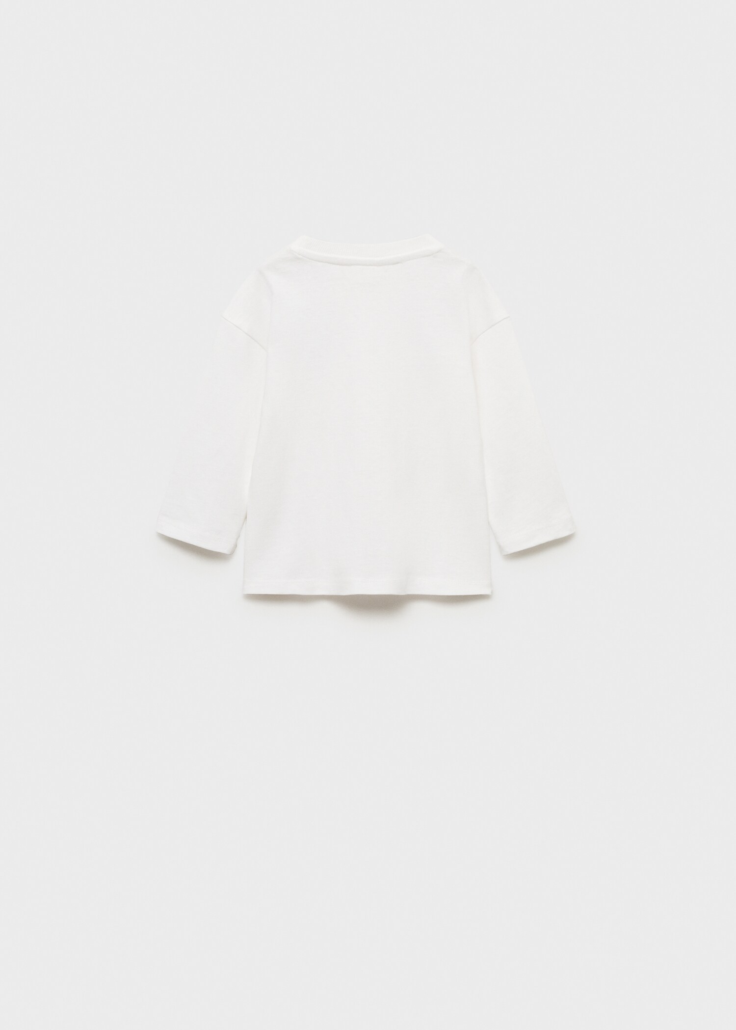 T-shirt coton détail brodé - Verso de l’article