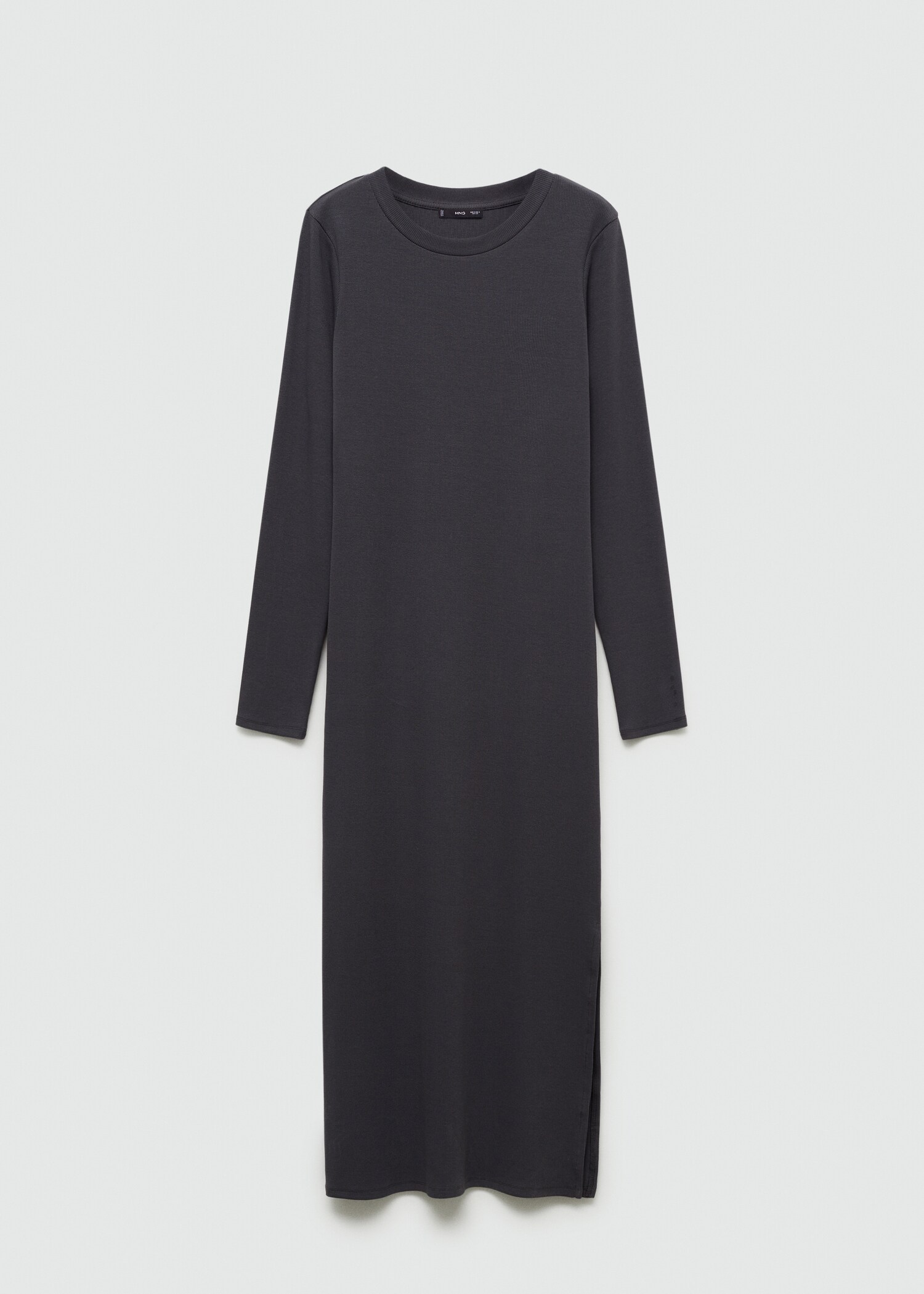 Ribbed dress with opening - Article without model