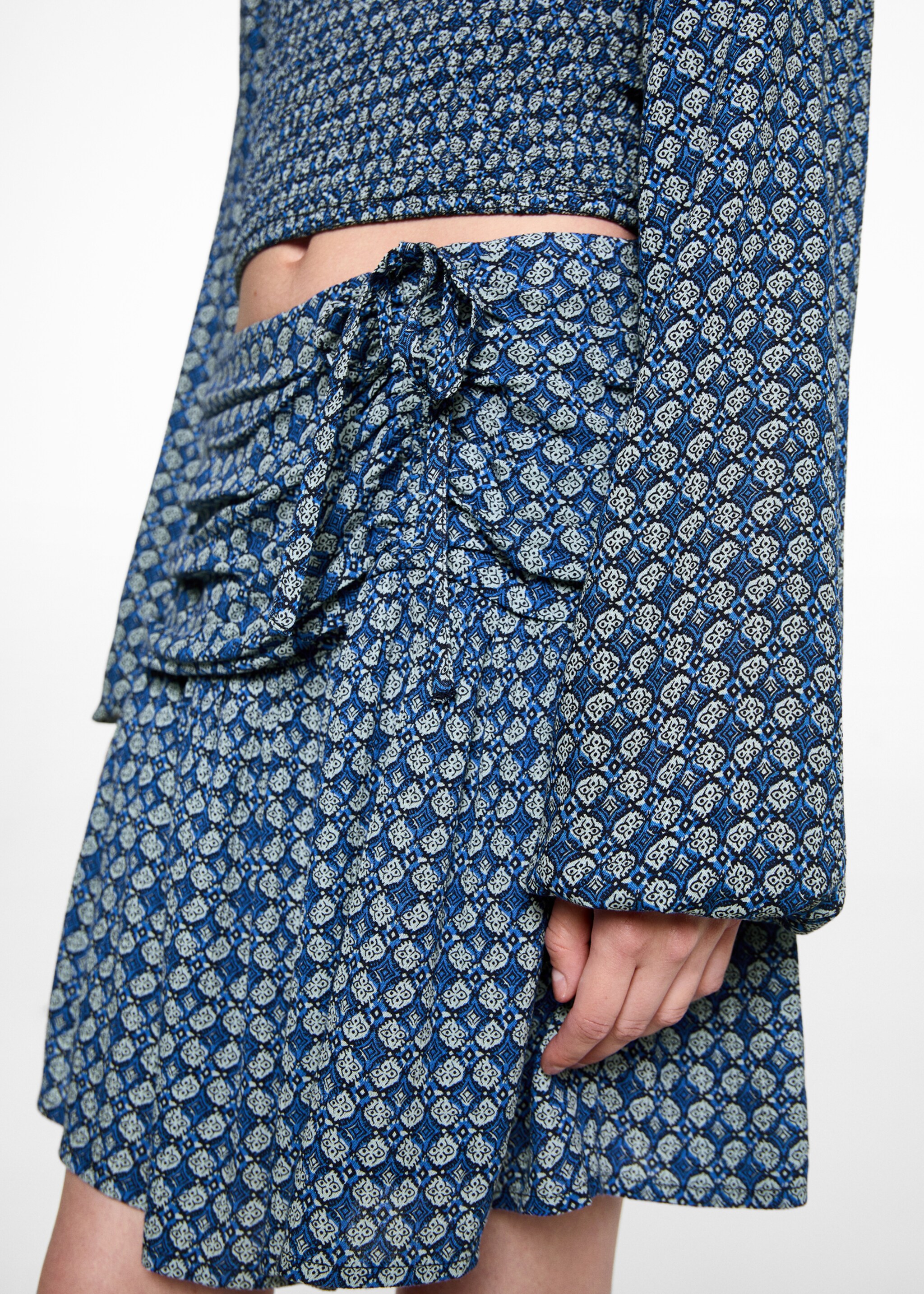 Printed pleated skirt - Details of the article 6