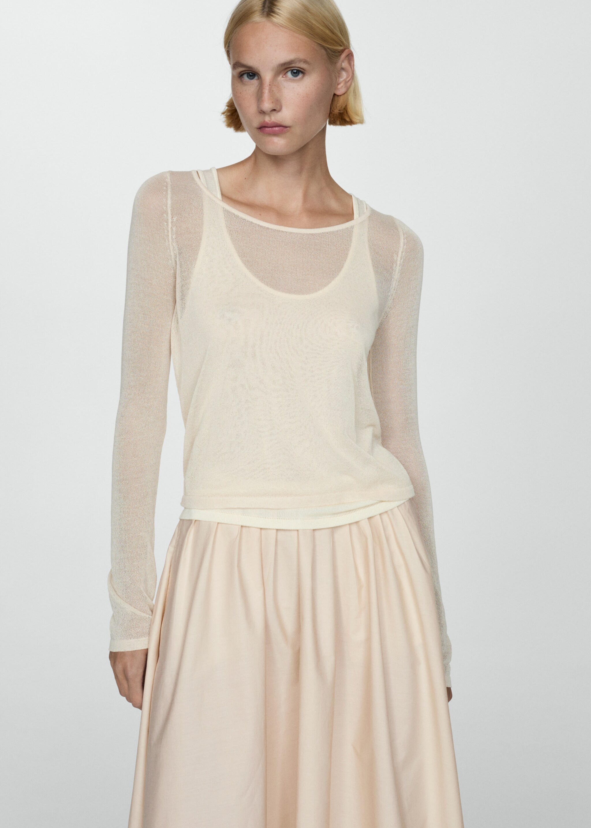 Pleated midi-skirt - Détail de l'article 1