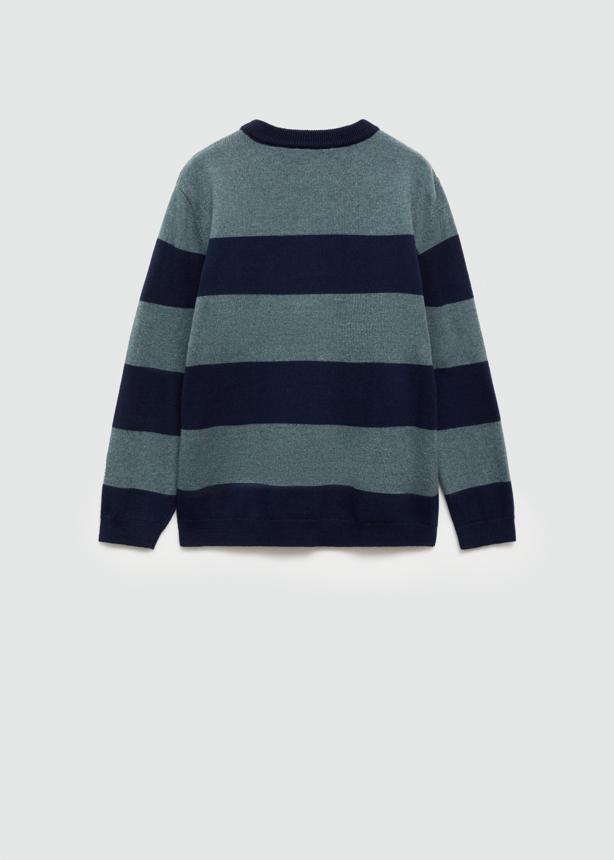 Striped knit sweater - Reverse of the article