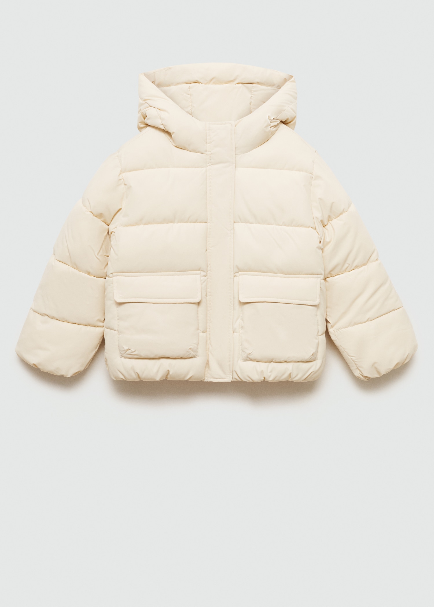 Padded anorak with shearling lining - Article without model