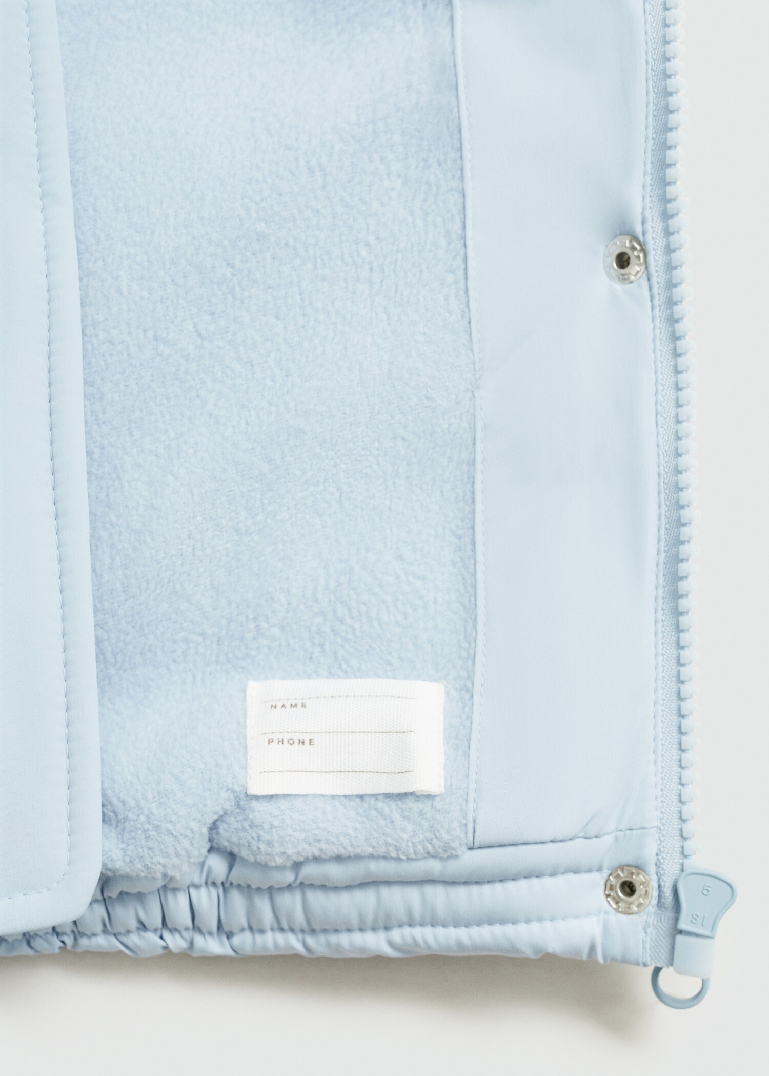 Padded anorak with shearling lining - Details of the article 0