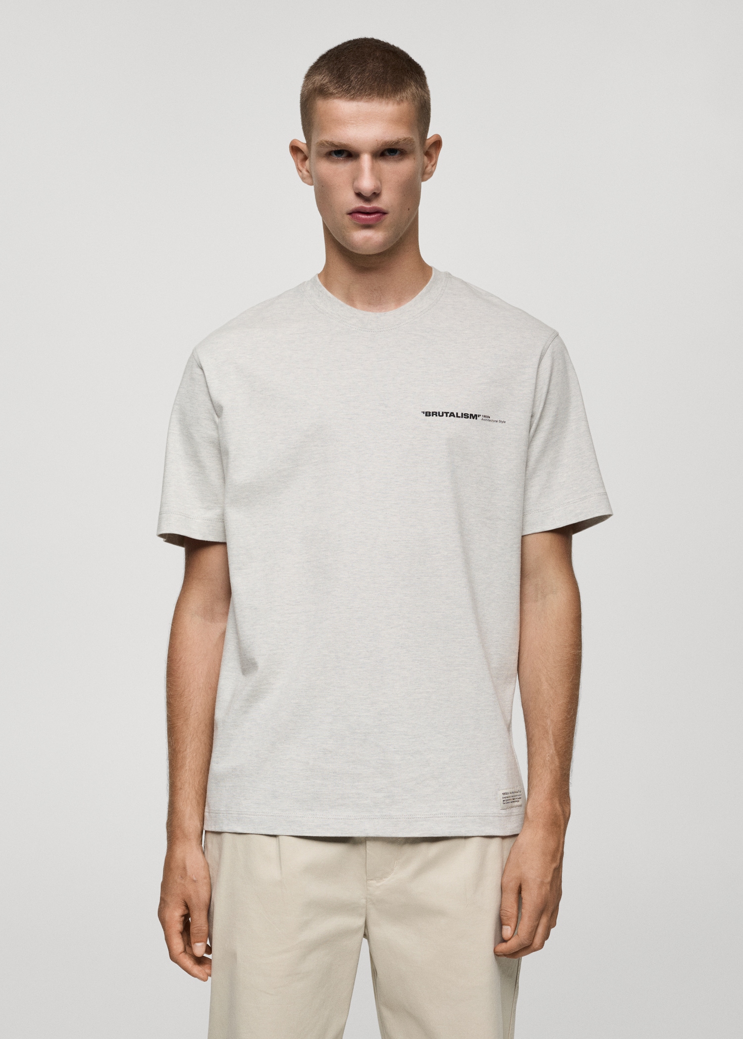 100% cotton t-shirt text - Medium plane