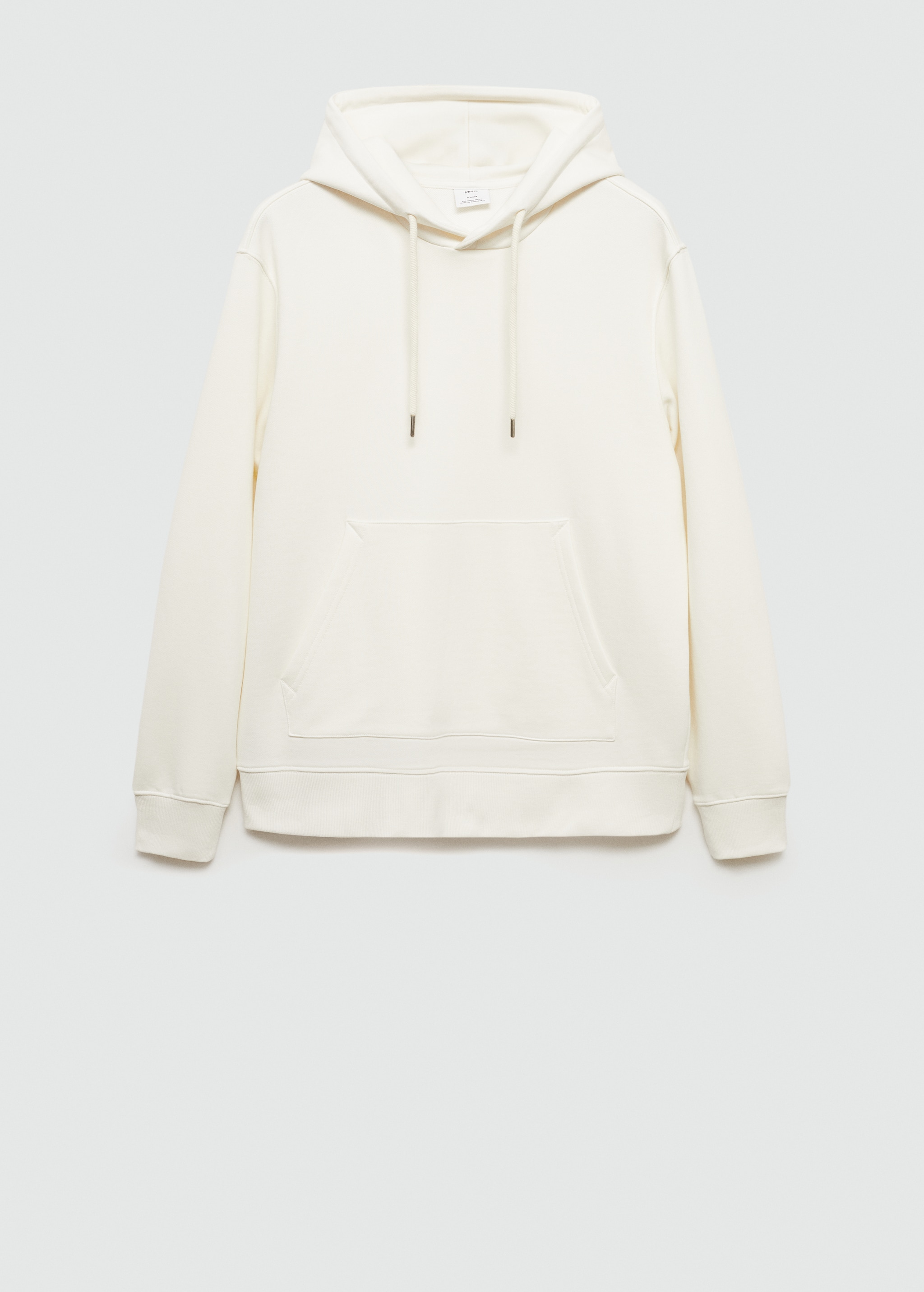 Regular fit cotton hooded sweatshirt - Article without model