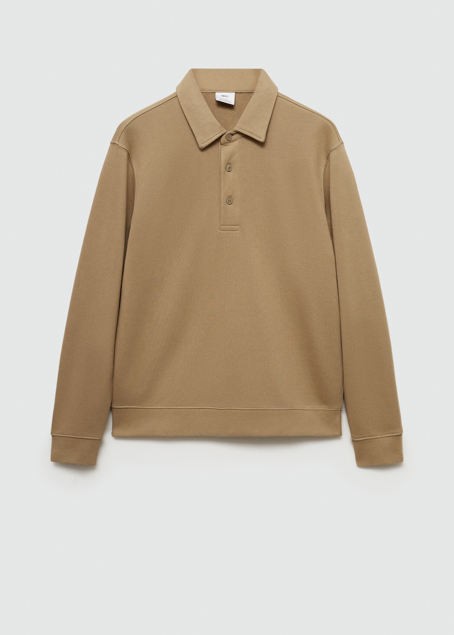 100% cotton polo sweatshirt - Article without model