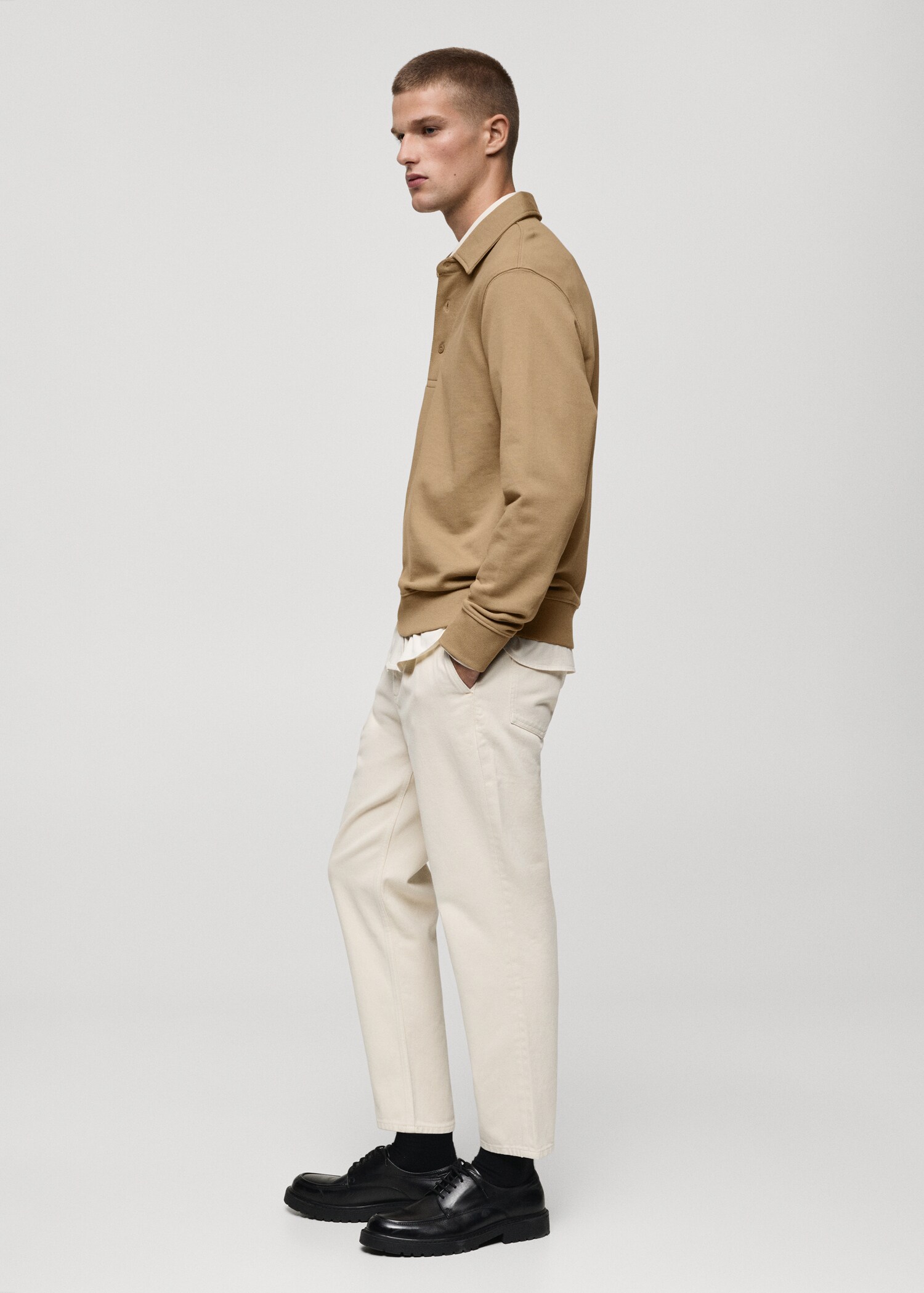 100% cotton polo sweatshirt - Details of the article 2