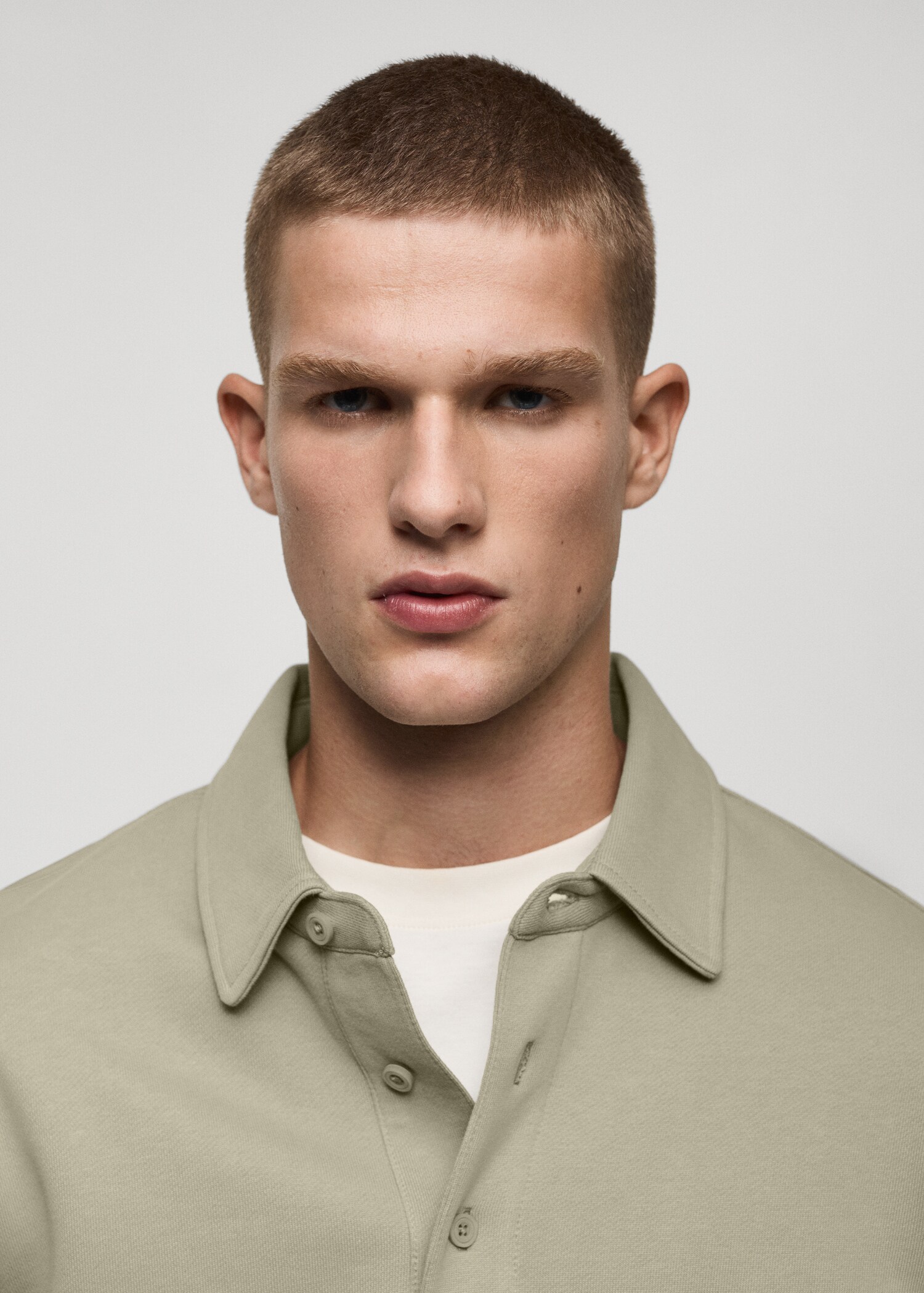 100% cotton polo sweatshirt - Details of the article 1