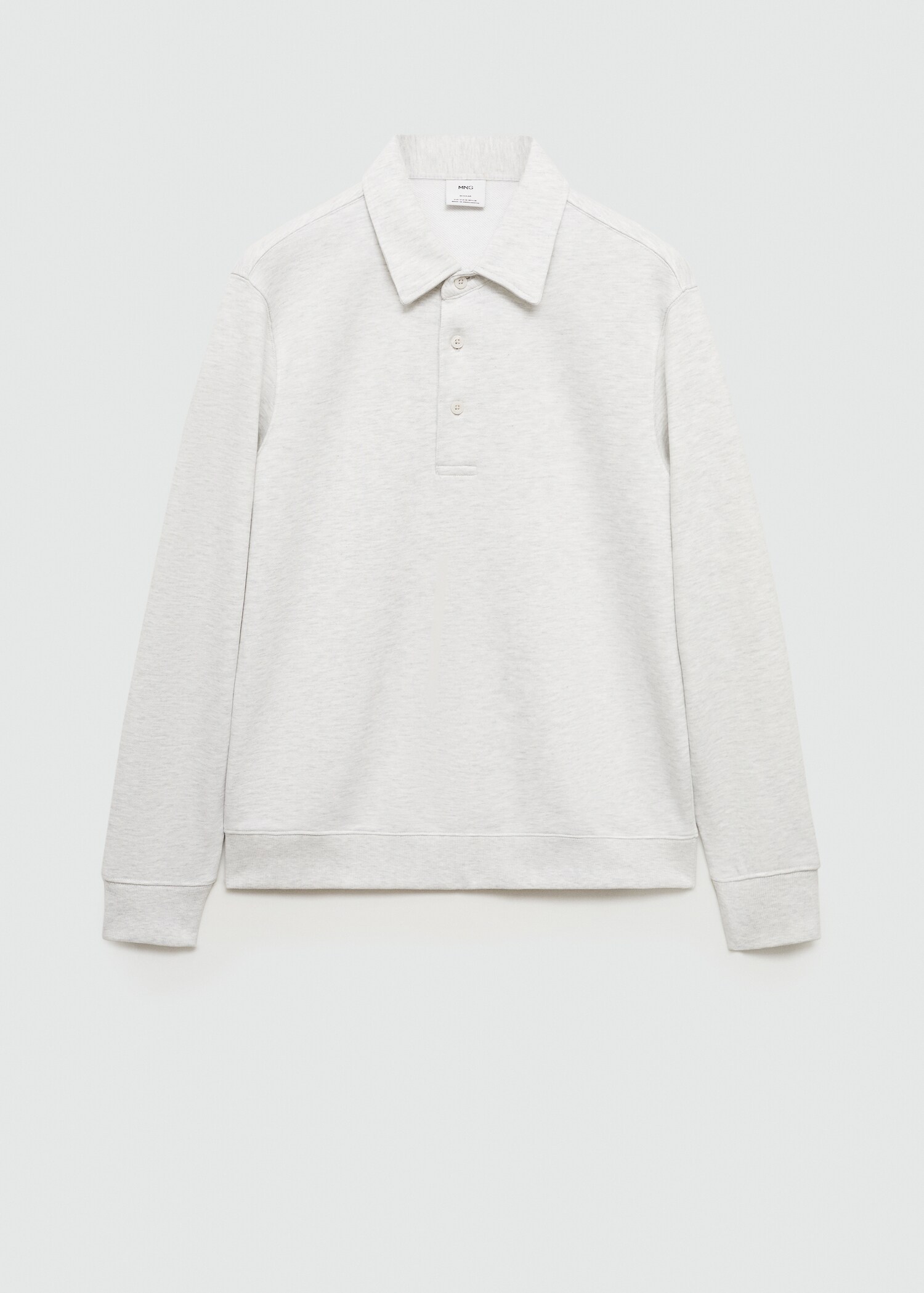 100% cotton polo sweatshirt - Article without model