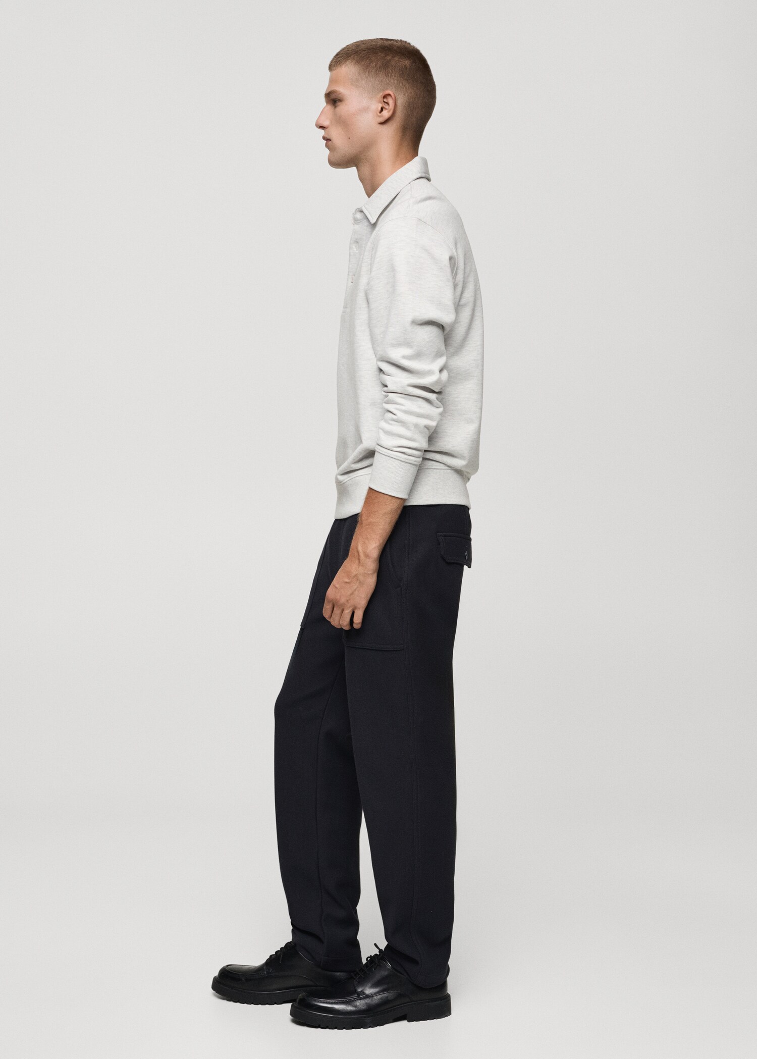 100% cotton polo sweatshirt - Details of the article 2