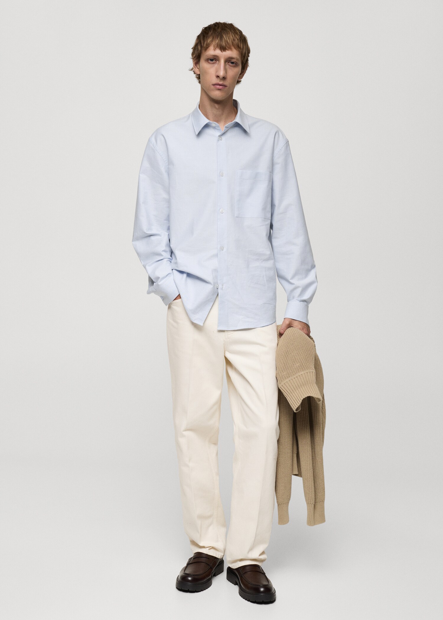 Relaxed-fit Oxford cotton shirt - Details of the article 4