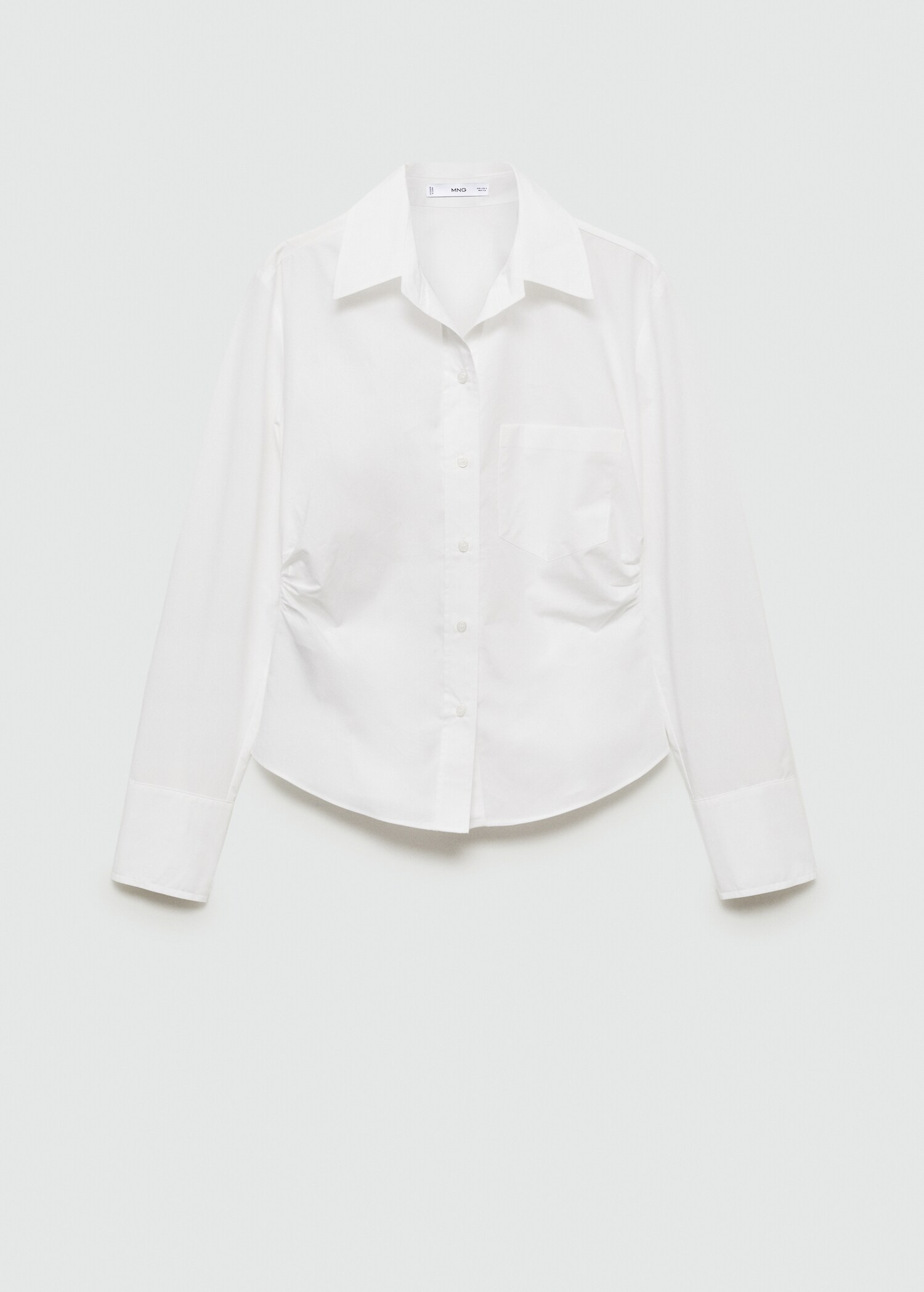 Gathered details cotton shirt - Article without model