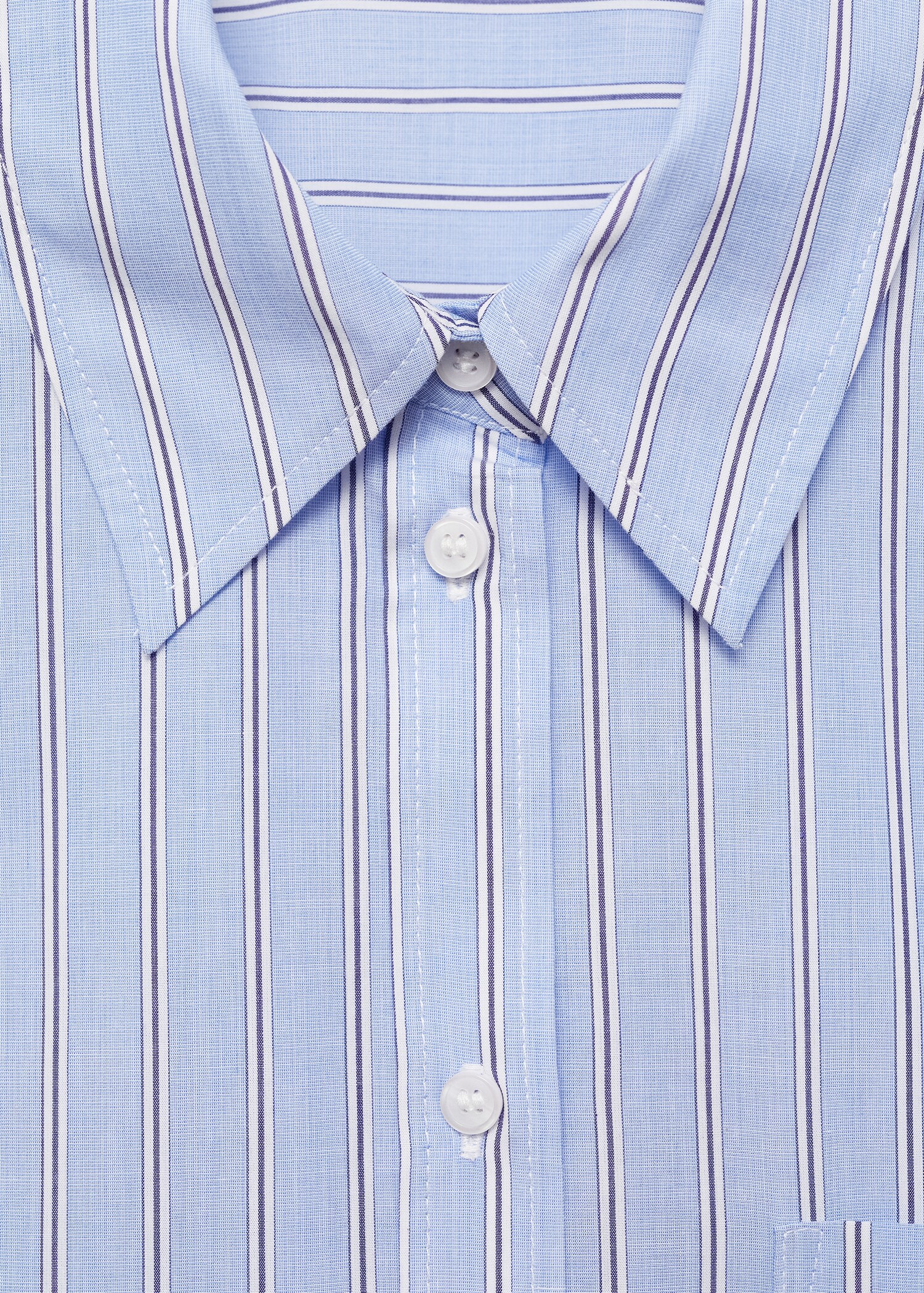 Shirt with contrasting stripes - Details of the article 8
