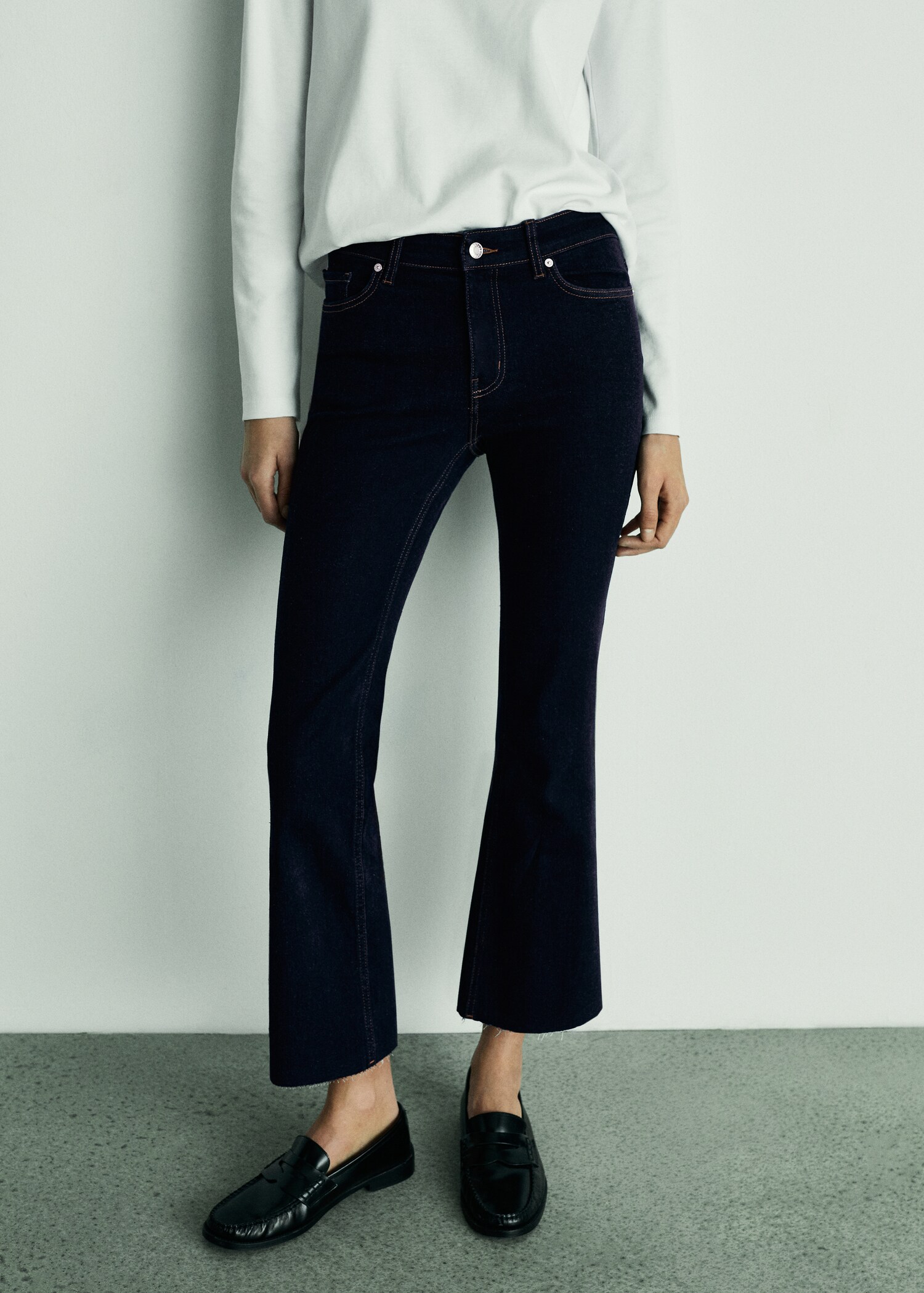 Jean Sienna flare crop rinse wash - Plan moyen