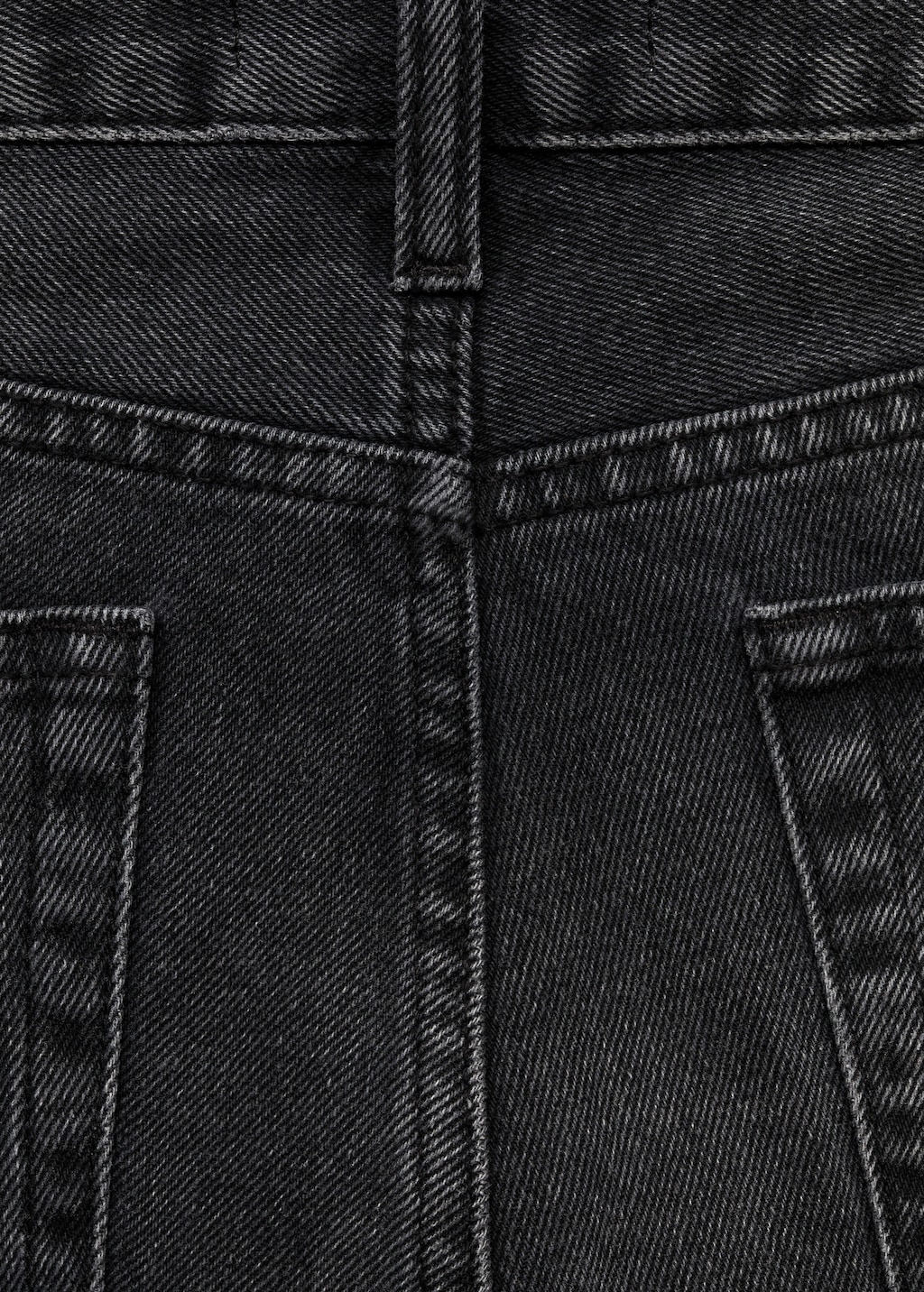Mid-rise straight jeans