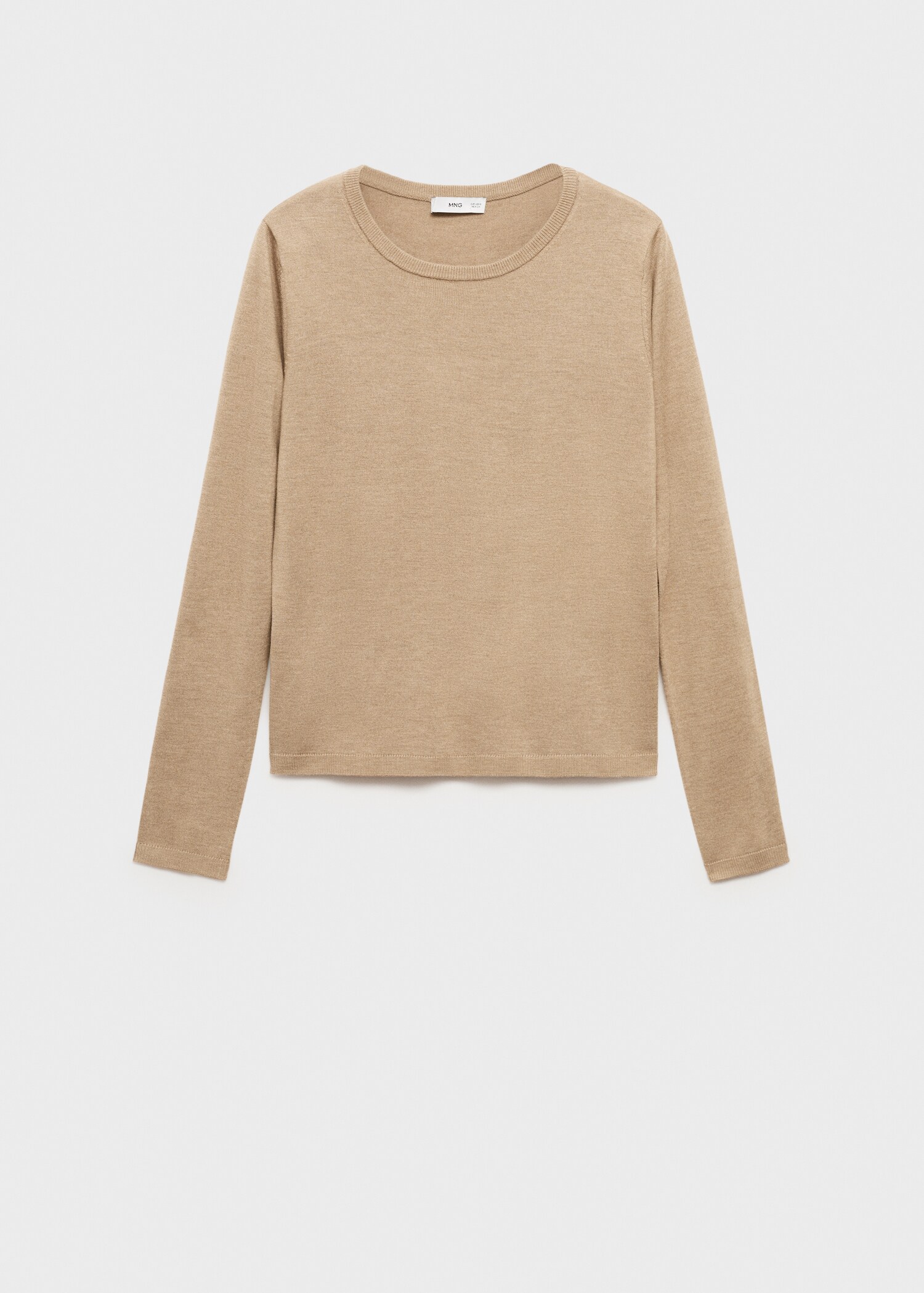 Fine-knit crew-neck sweater - Article without model