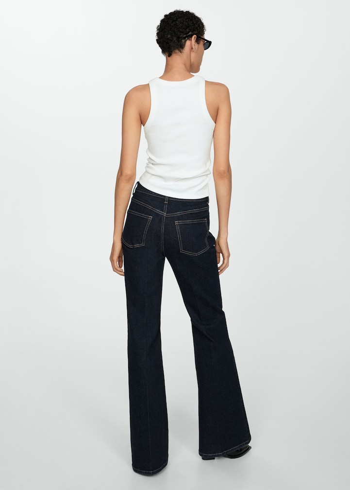 Violet rinse wash flared jean - Kadın | MANGO Türkiye