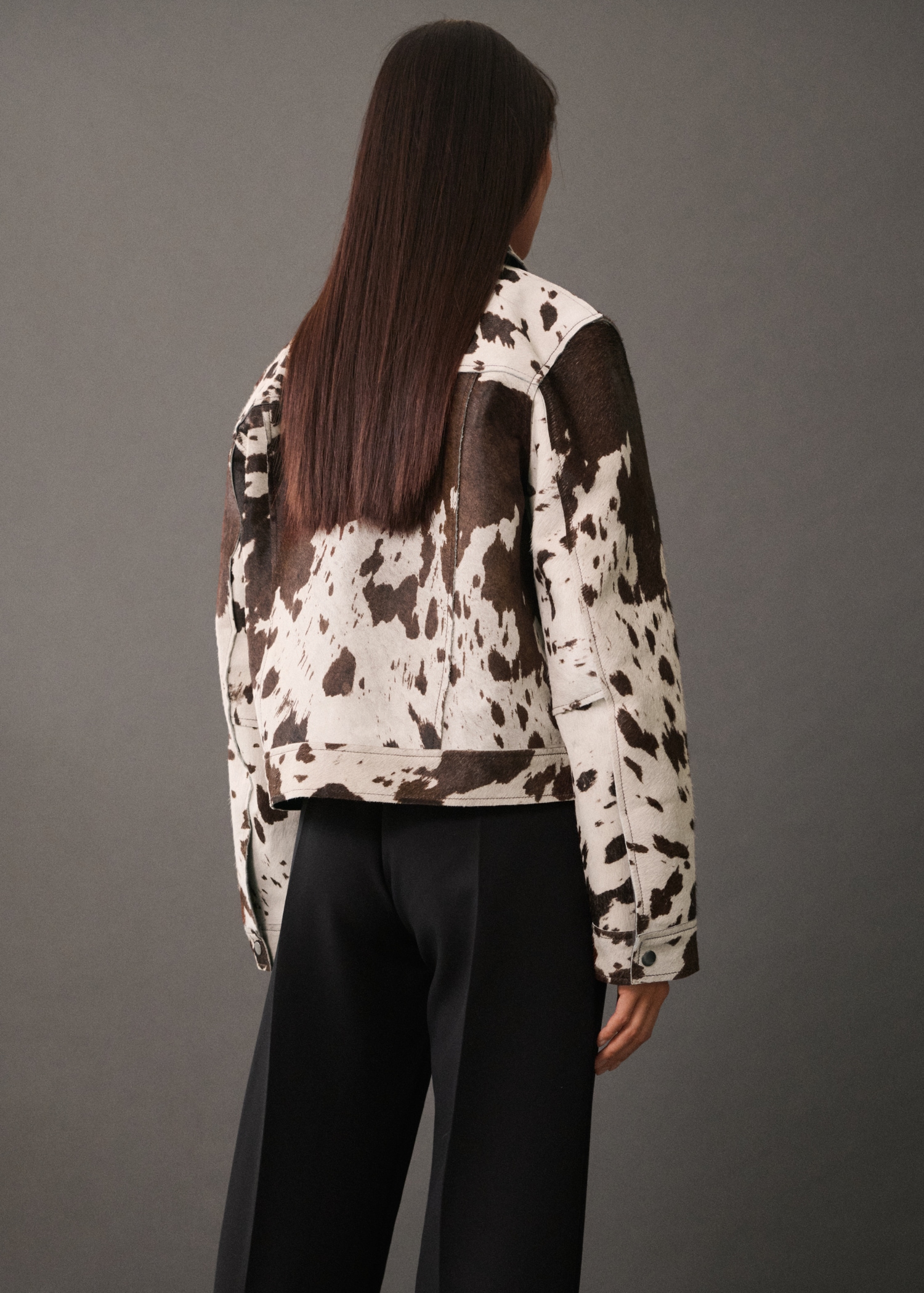 100% leather fur jacket - Woman | MANGO USA