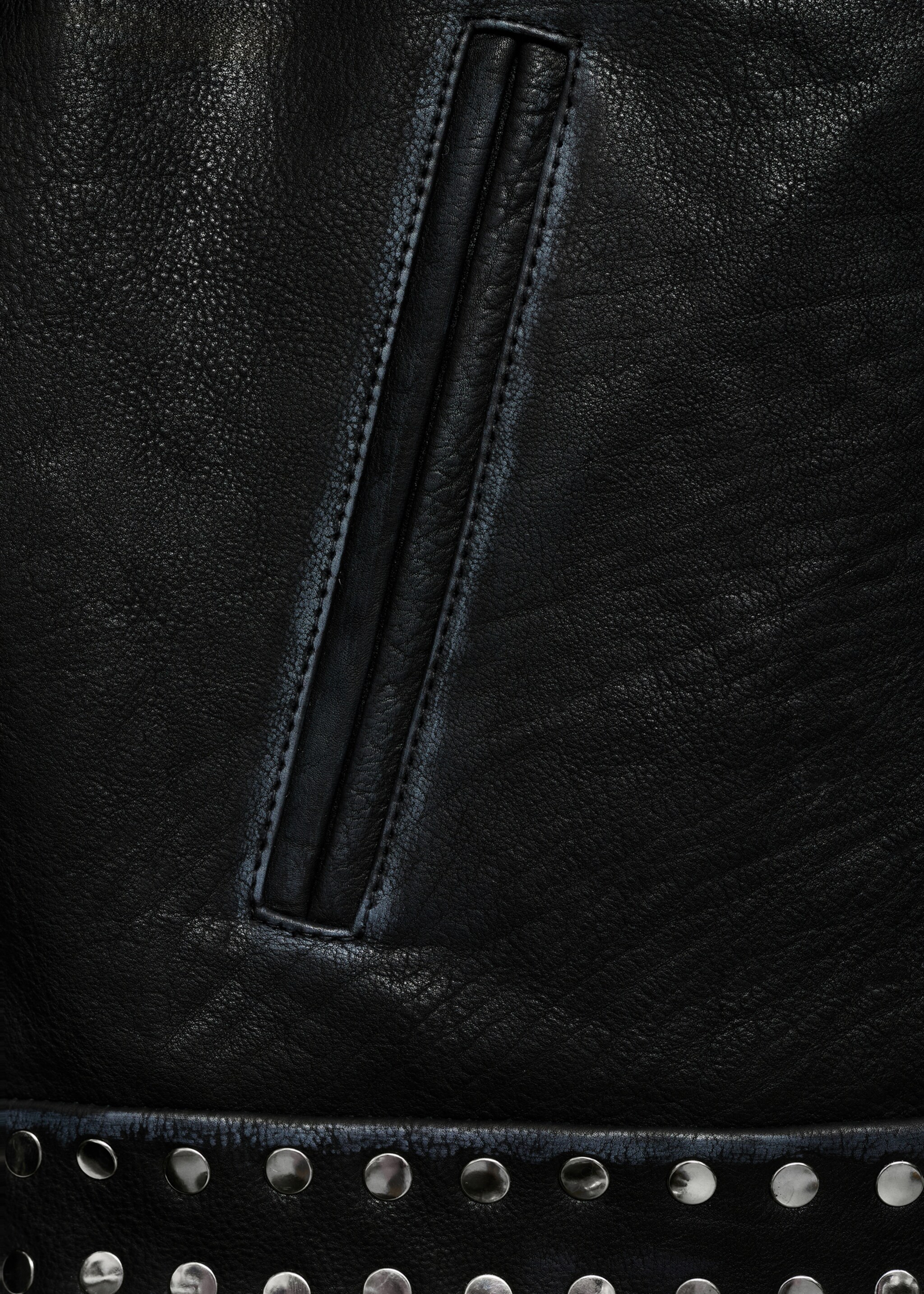 Studded leather jacket - Details of the article 0