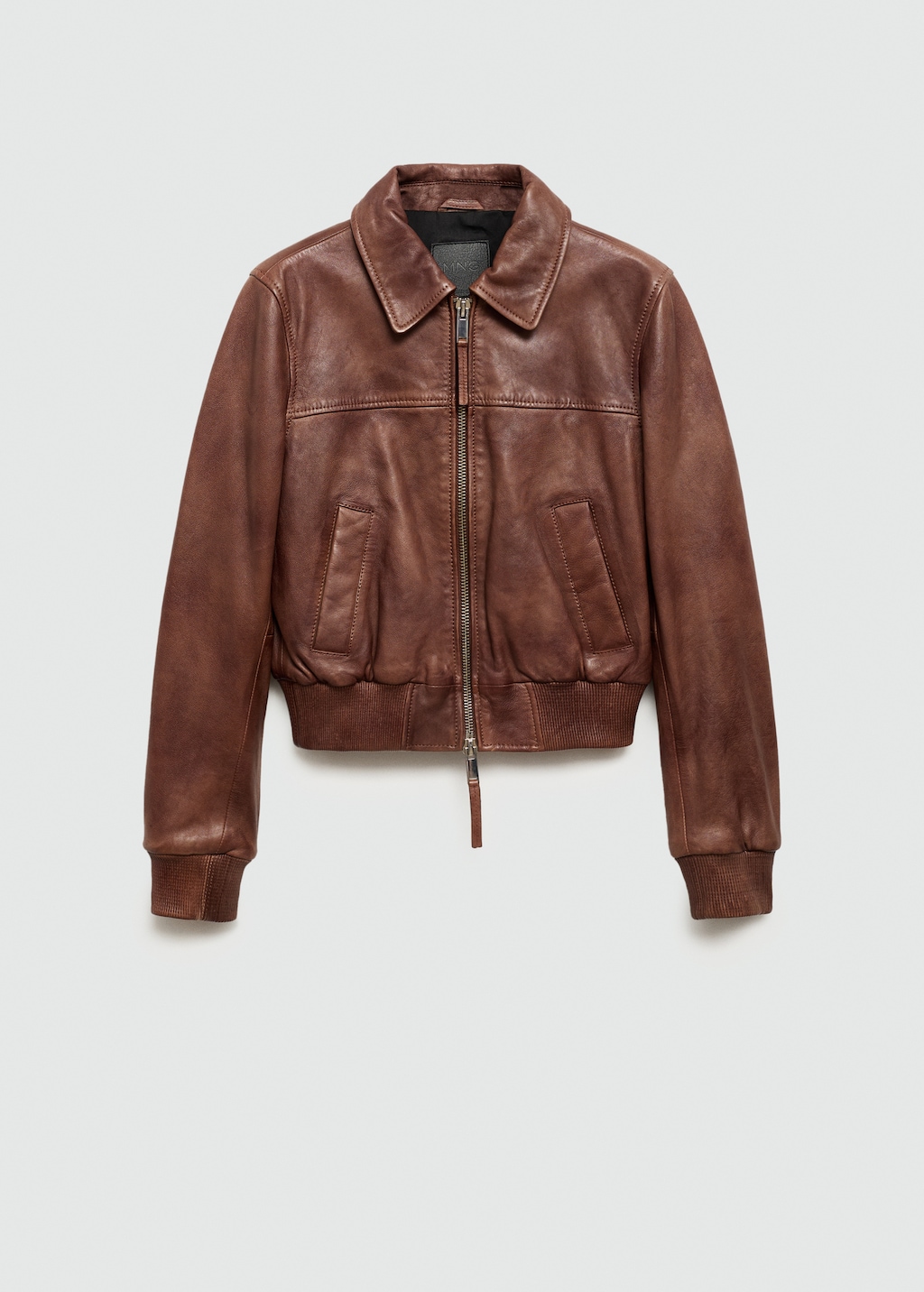 Mango green leather jacket 2025
