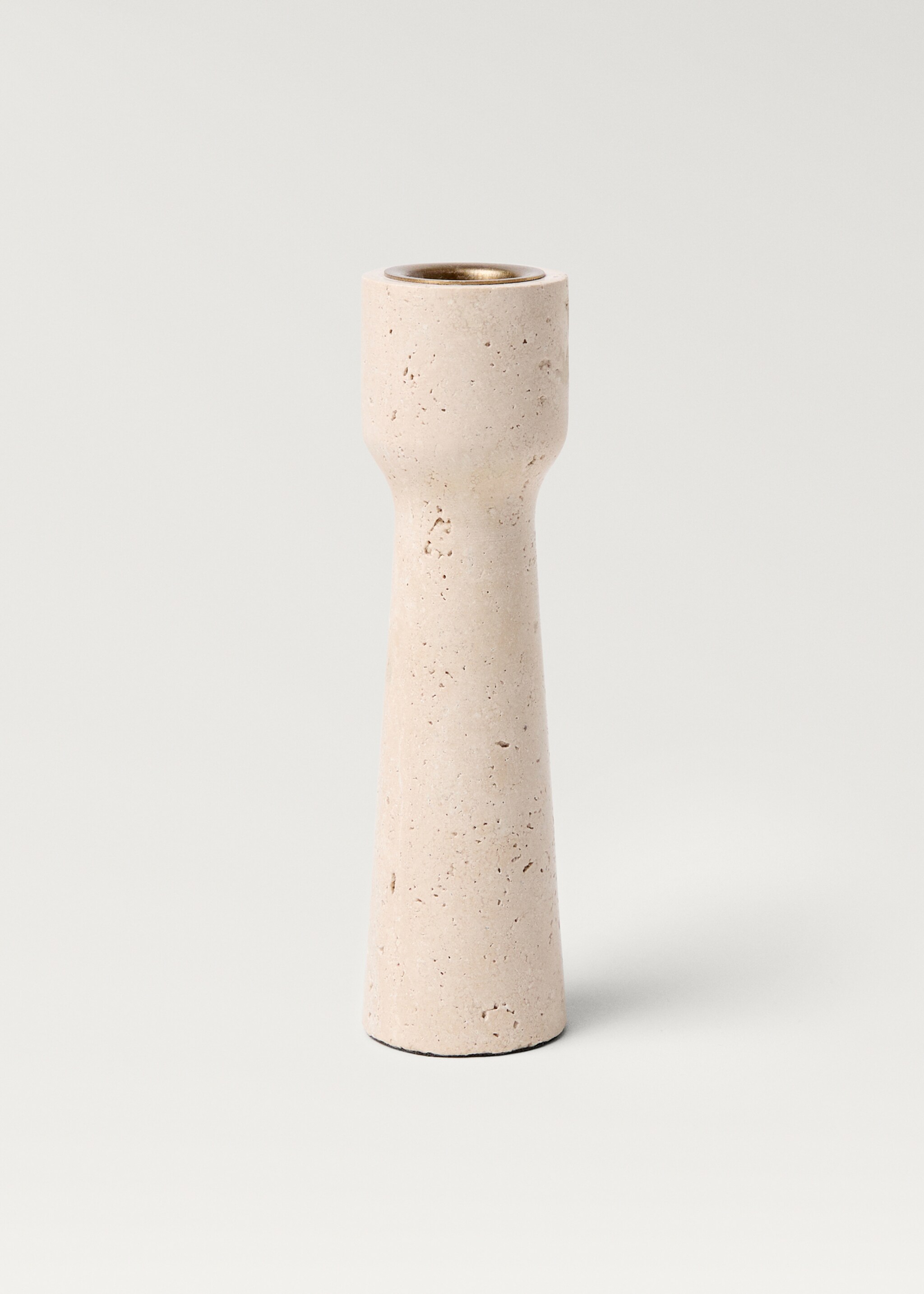 Large travertine candlestick - Article without model