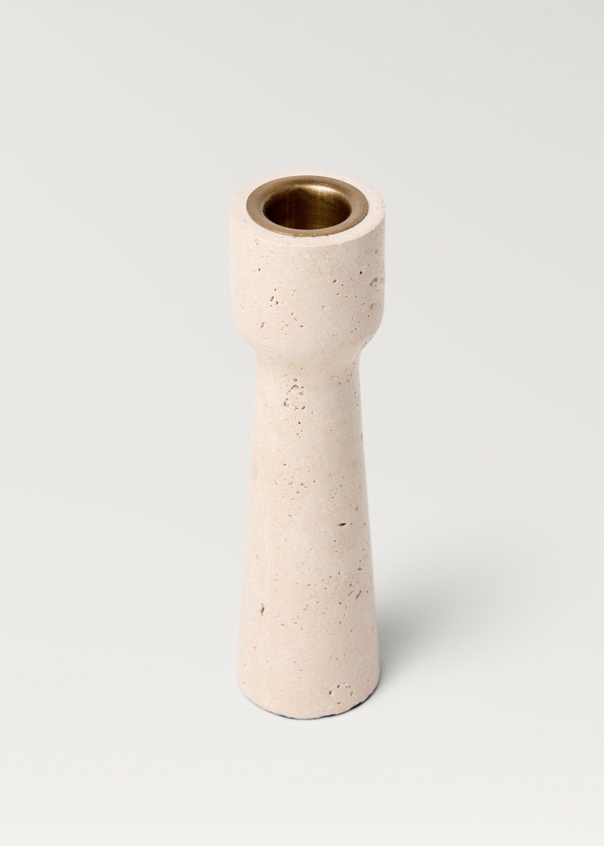 Large travertine candlestick - Details of the article 1