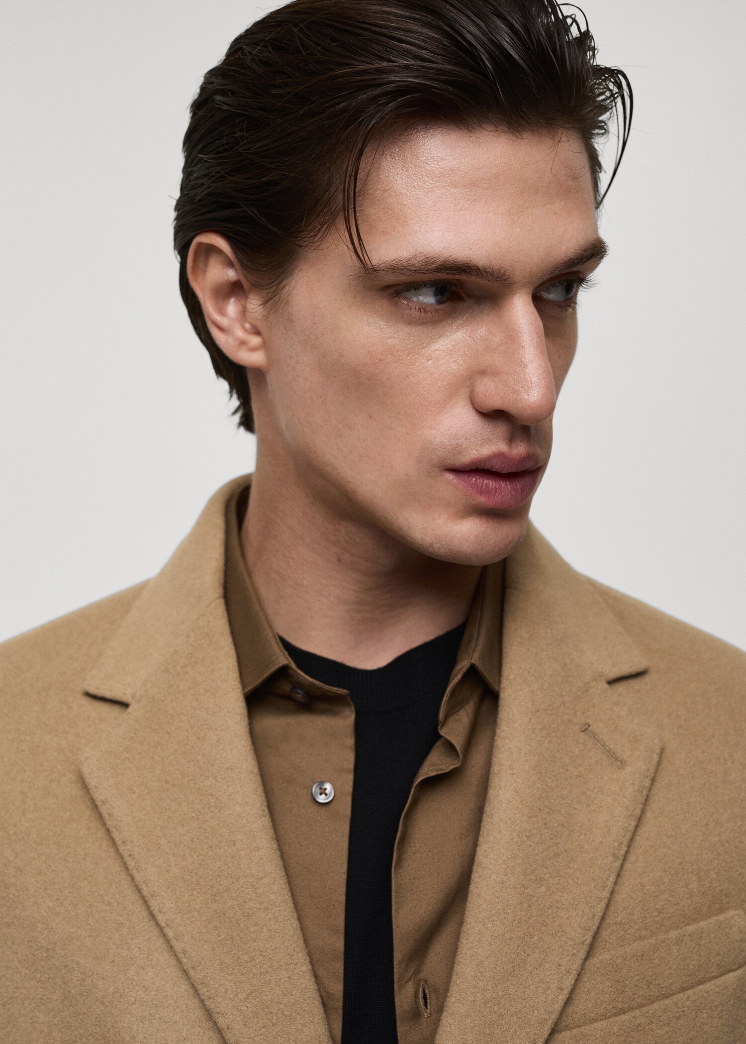Long recycled wool coat - Details of the article 1