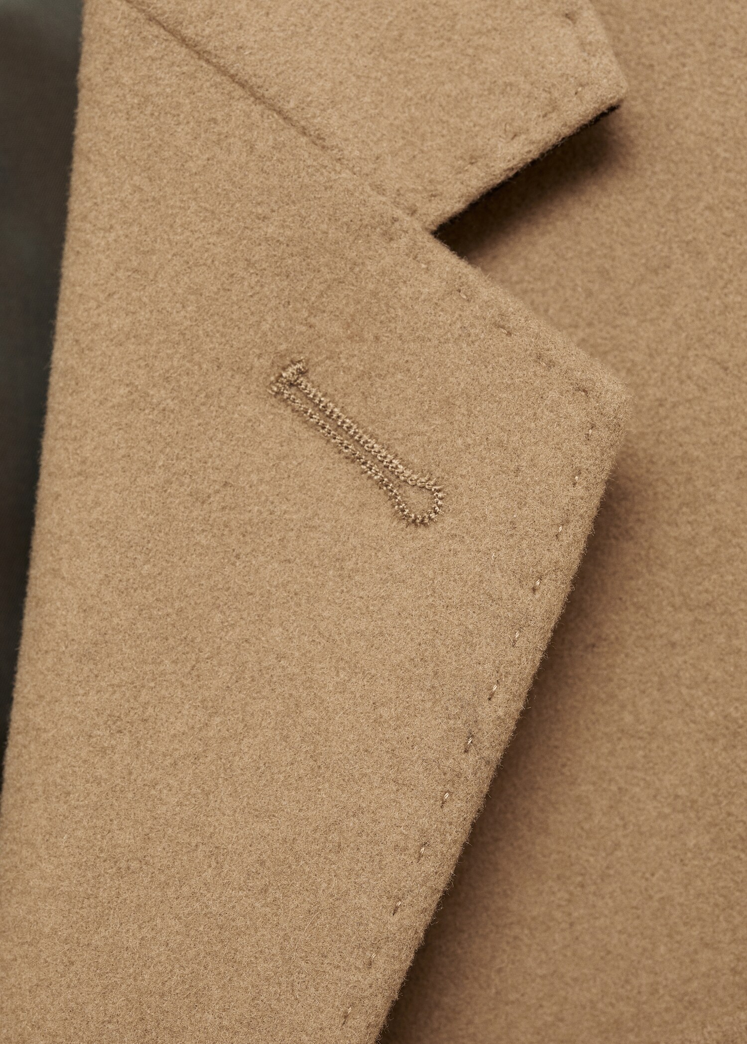 Long recycled wool coat - Details of the article 8