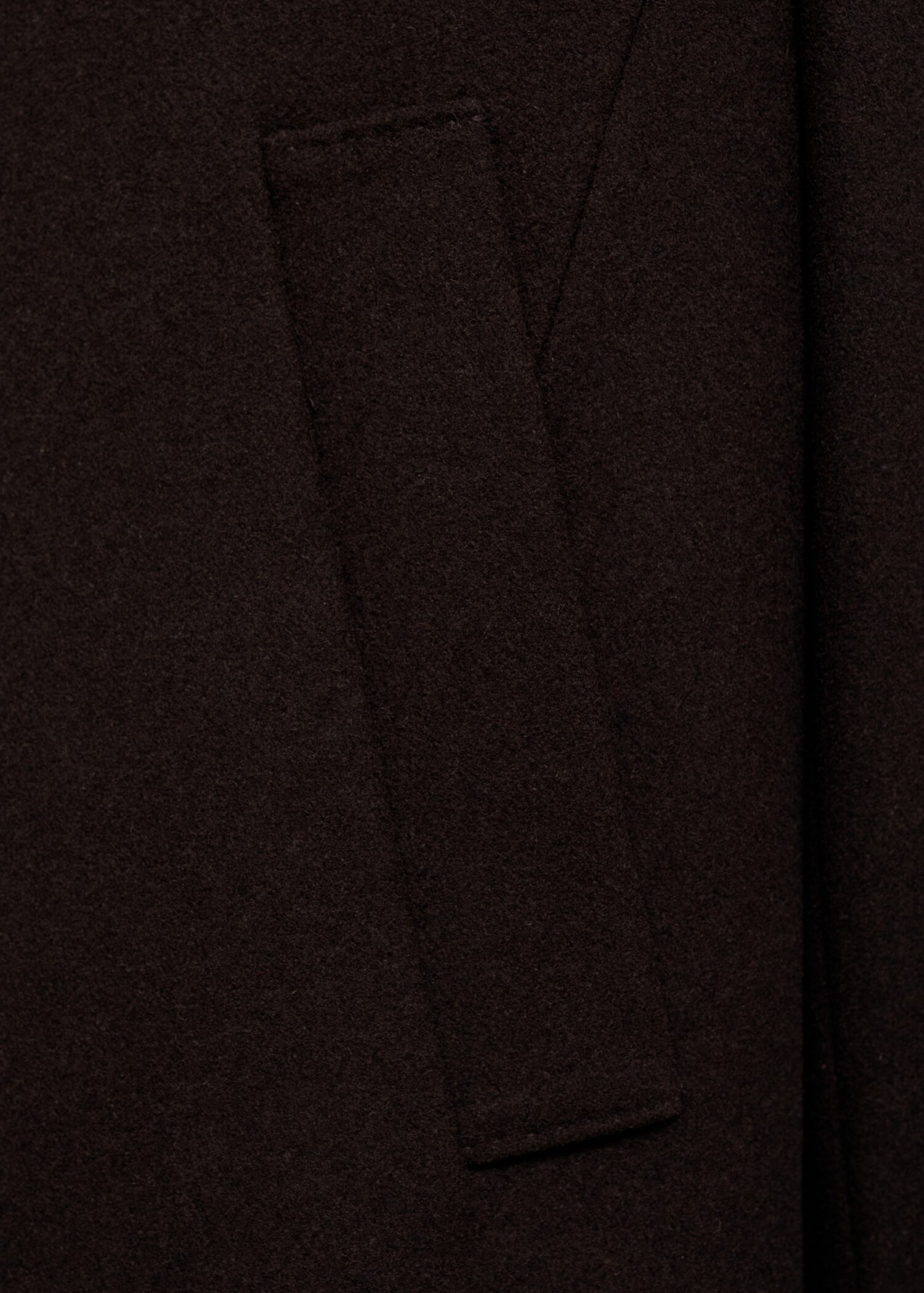 Long recycled wool coat - Details of the article 0